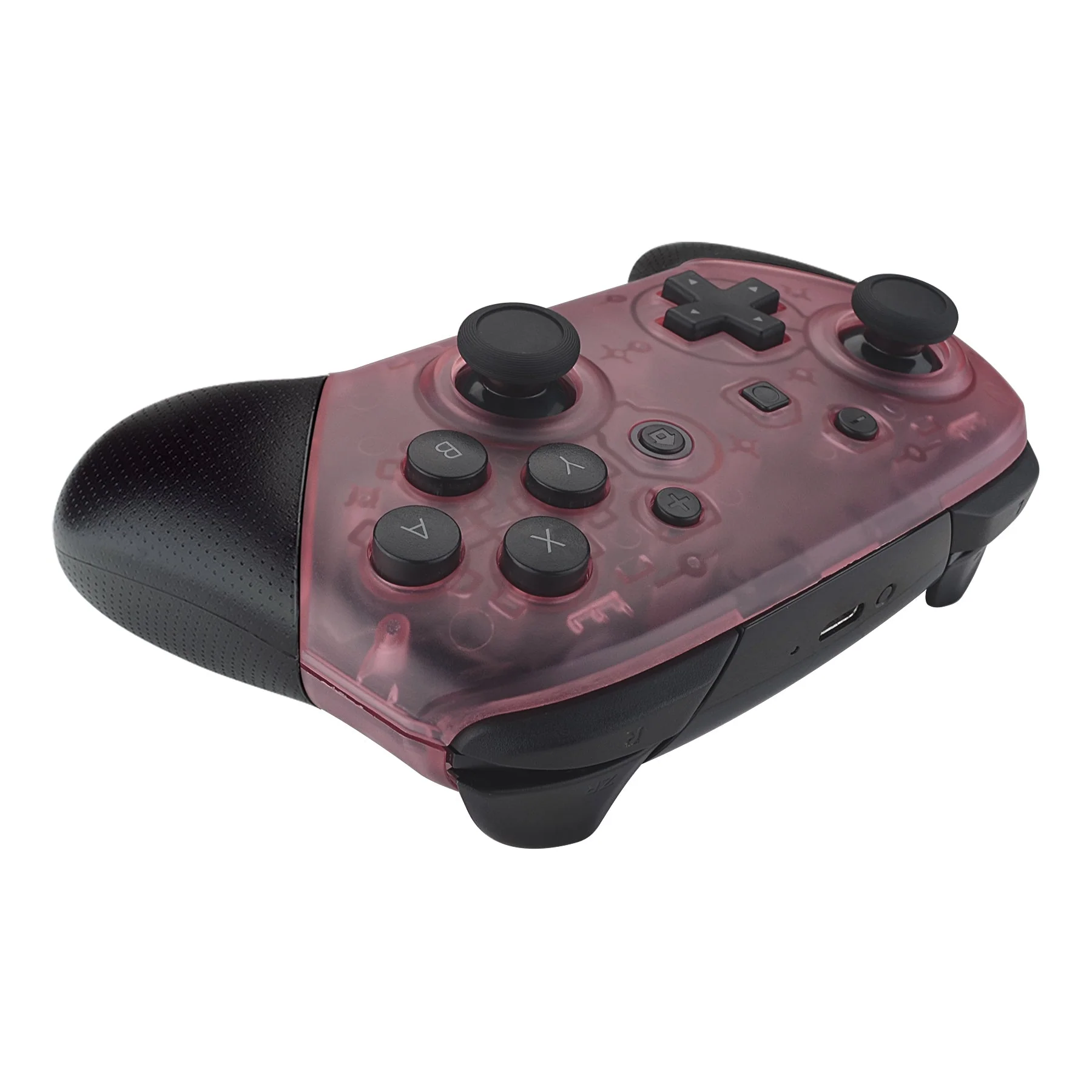eXtremeRate Replacement Faceplate and Backplate for Nintendo Switch Pro Controller - Cherry Pink - Image 6