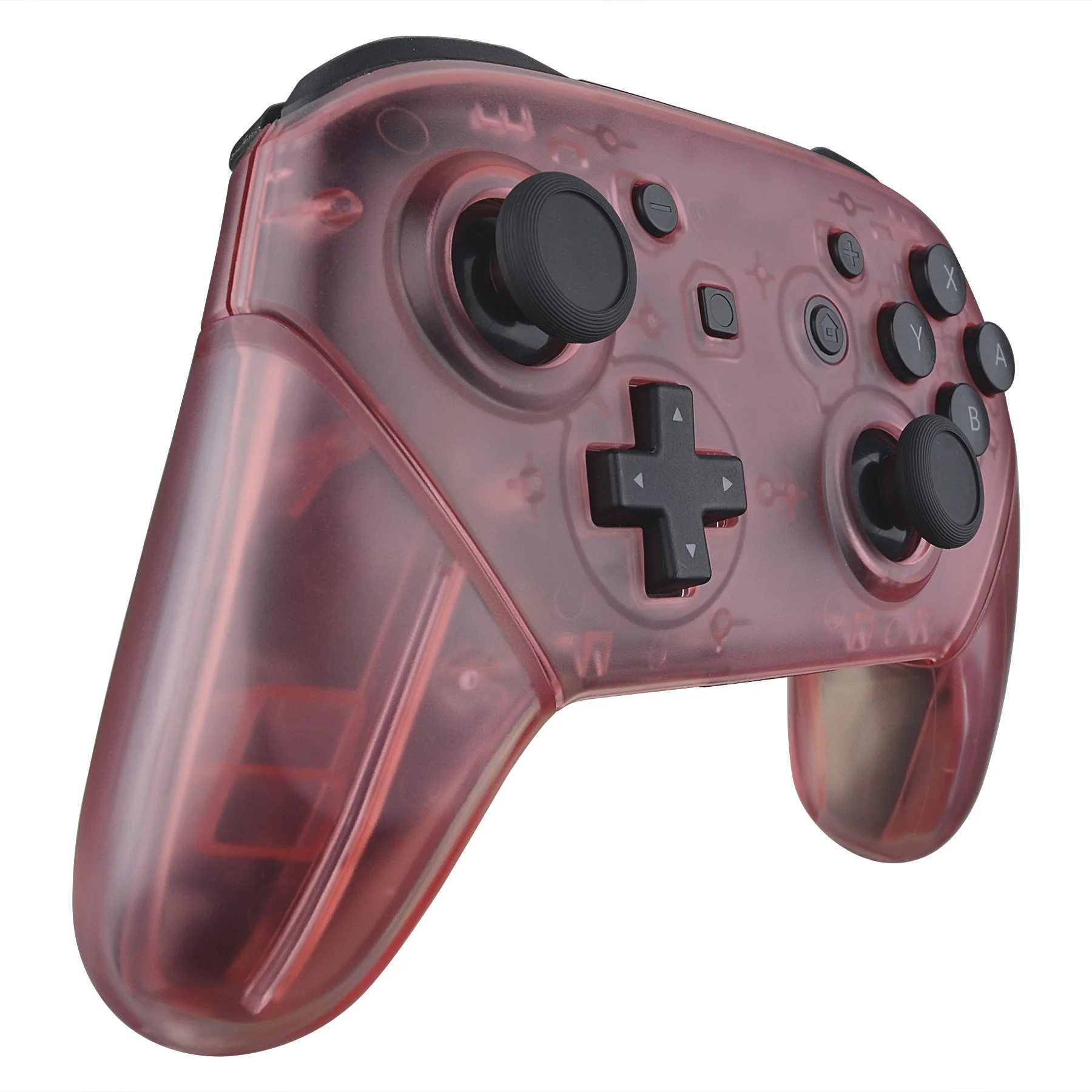 eXtremeRate Replacement Full Set Shell Faceplate Backplate Handles for Nintendo Switch Pro - Cherry Pink - Image 5