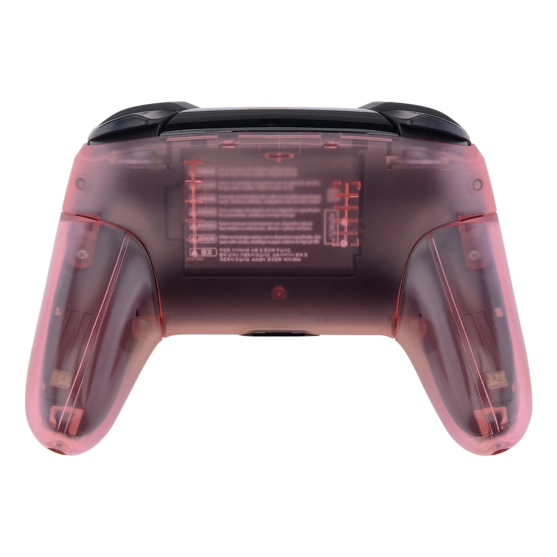 eXtremeRate Replacement Full Set Shell Faceplate Backplate Handles for Nintendo Switch Pro - Cherry Pink - Image 7