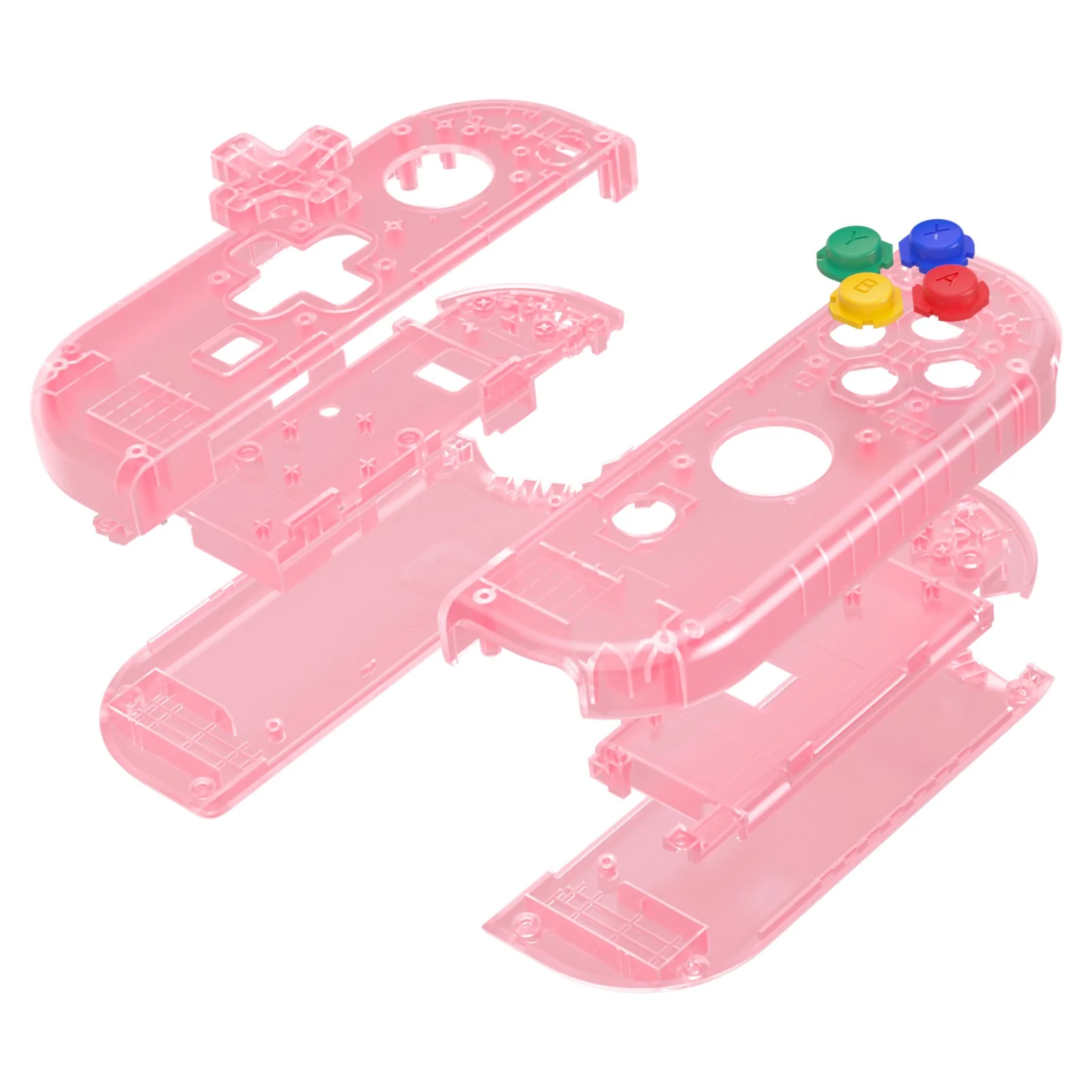 eXtremeRate Dpad Version Replacement Full Set Shell Case with Buttons for Joycon of NS Switch - Cherry Pink - Image 13