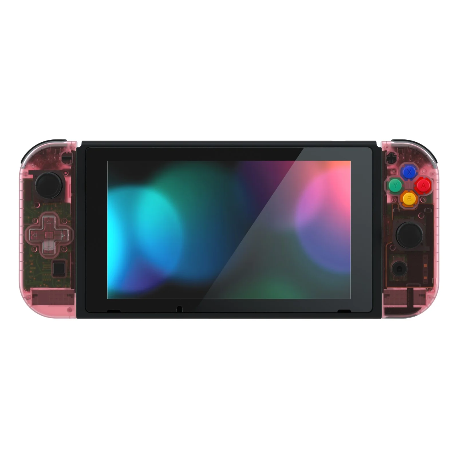 eXtremeRate Dpad Version Replacement Full Set Shell Case with Buttons for Joycon of NS Switch - Cherry Pink - Image 5