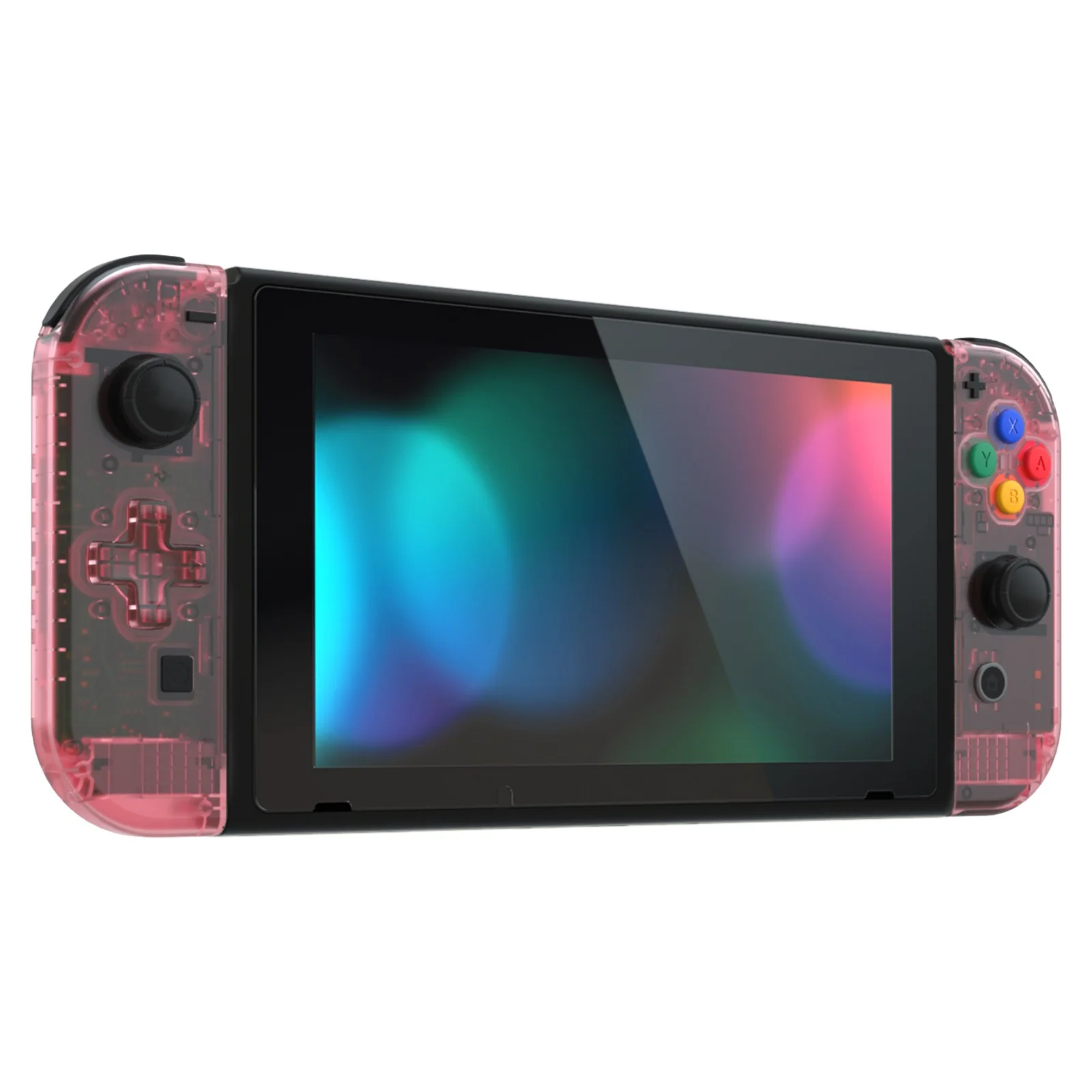 eXtremeRate Dpad Version Replacement Full Set Shell Case with Buttons for Joycon of NS Switch - Cherry Pink - Image 6