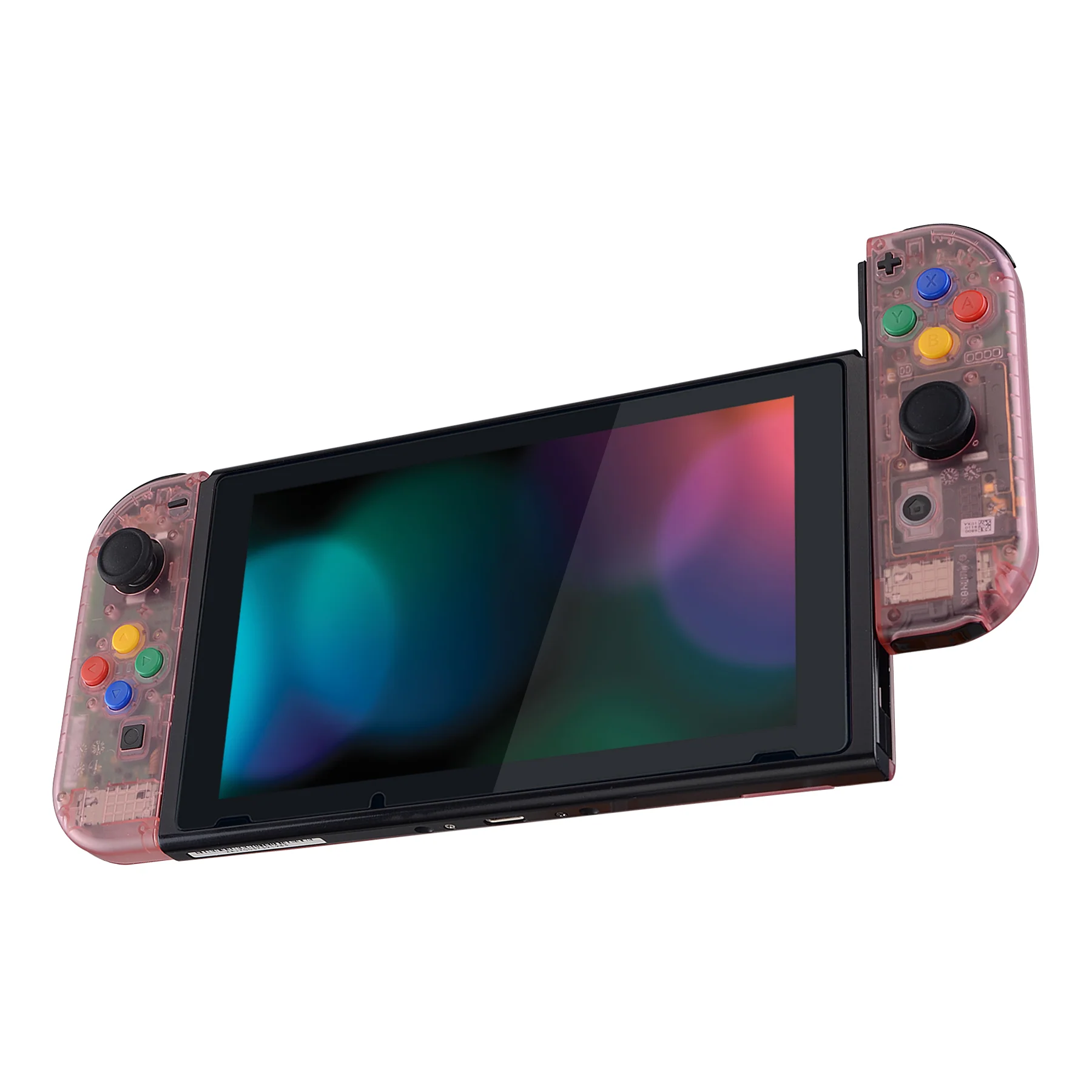 eXtremeRate Replacement Full Set Shell Case with Buttons for Joycon of NS Switch - Cherry Pink - Image 5