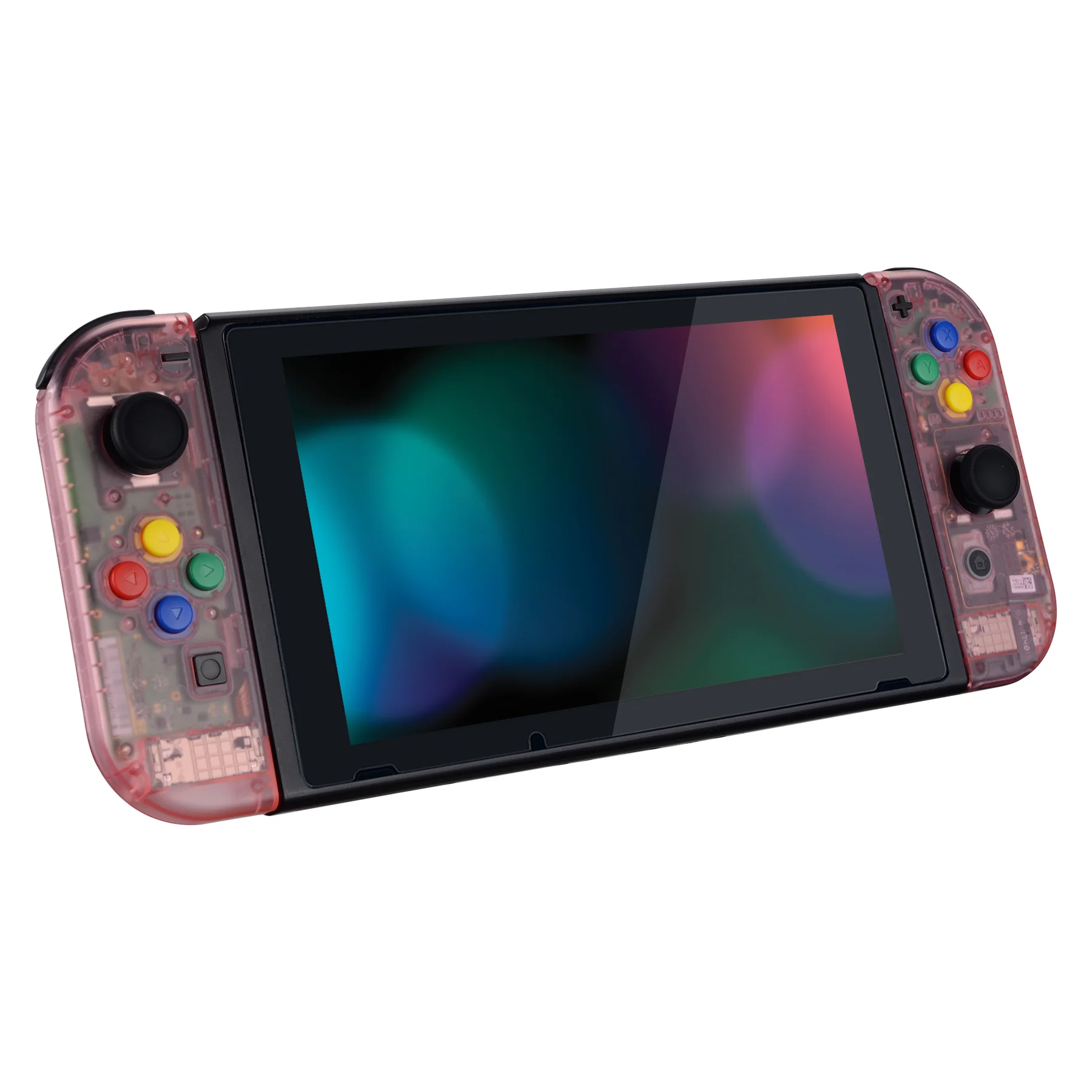 eXtremeRate Replacement Full Set Shell Case with Buttons for Joycon of NS Switch - Cherry Pink - Image 6