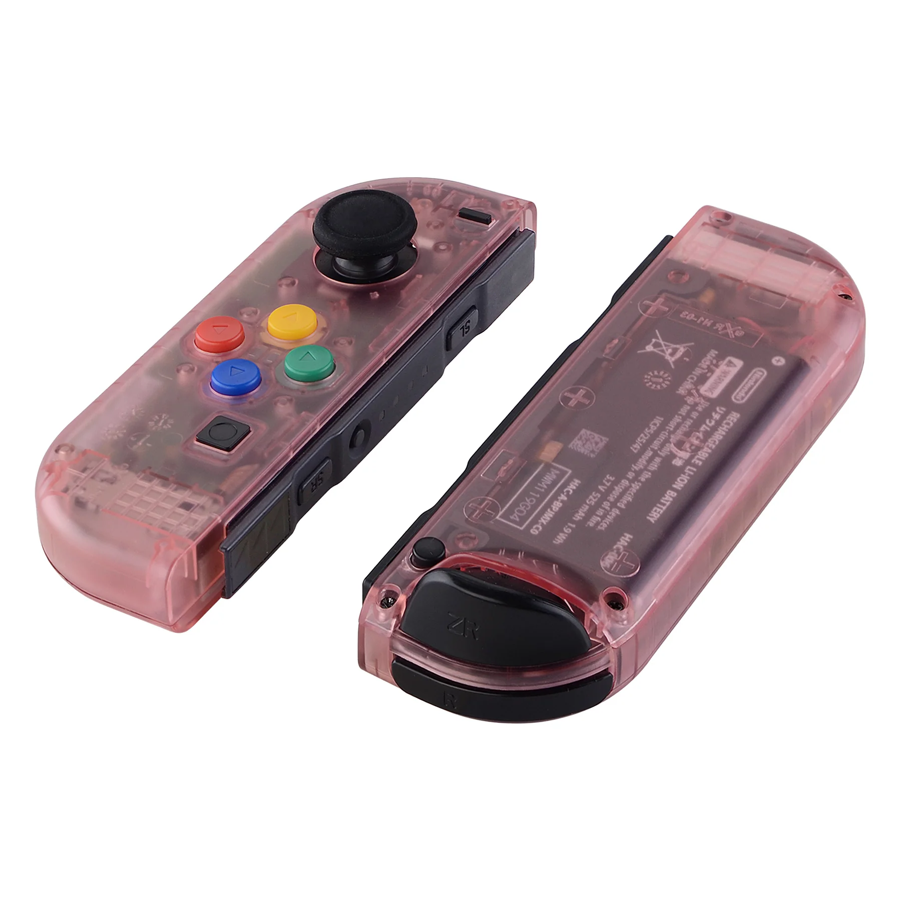 eXtremeRate Replacement Full Set Shell Case with Buttons for Joycon of NS Switch - Cherry Pink - Image 9