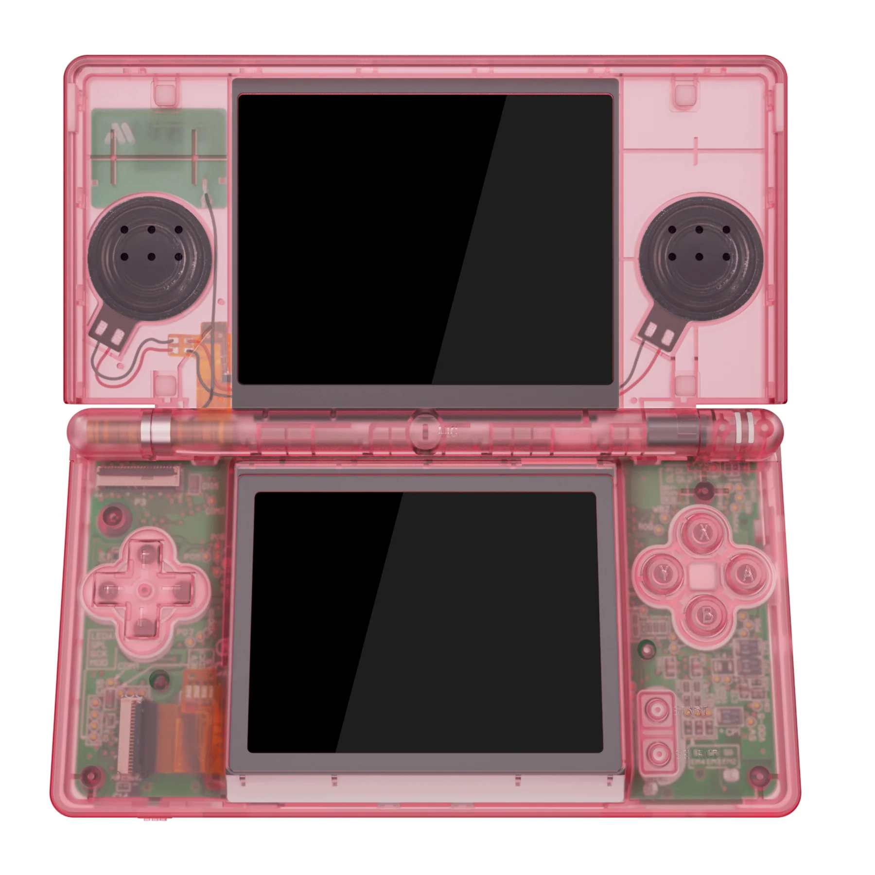 eXtremeRate Replacement Full Housing Shell & Buttons with Screen Lens for Nintendo DS Lite NDSL - Cherry Pink - Image 3