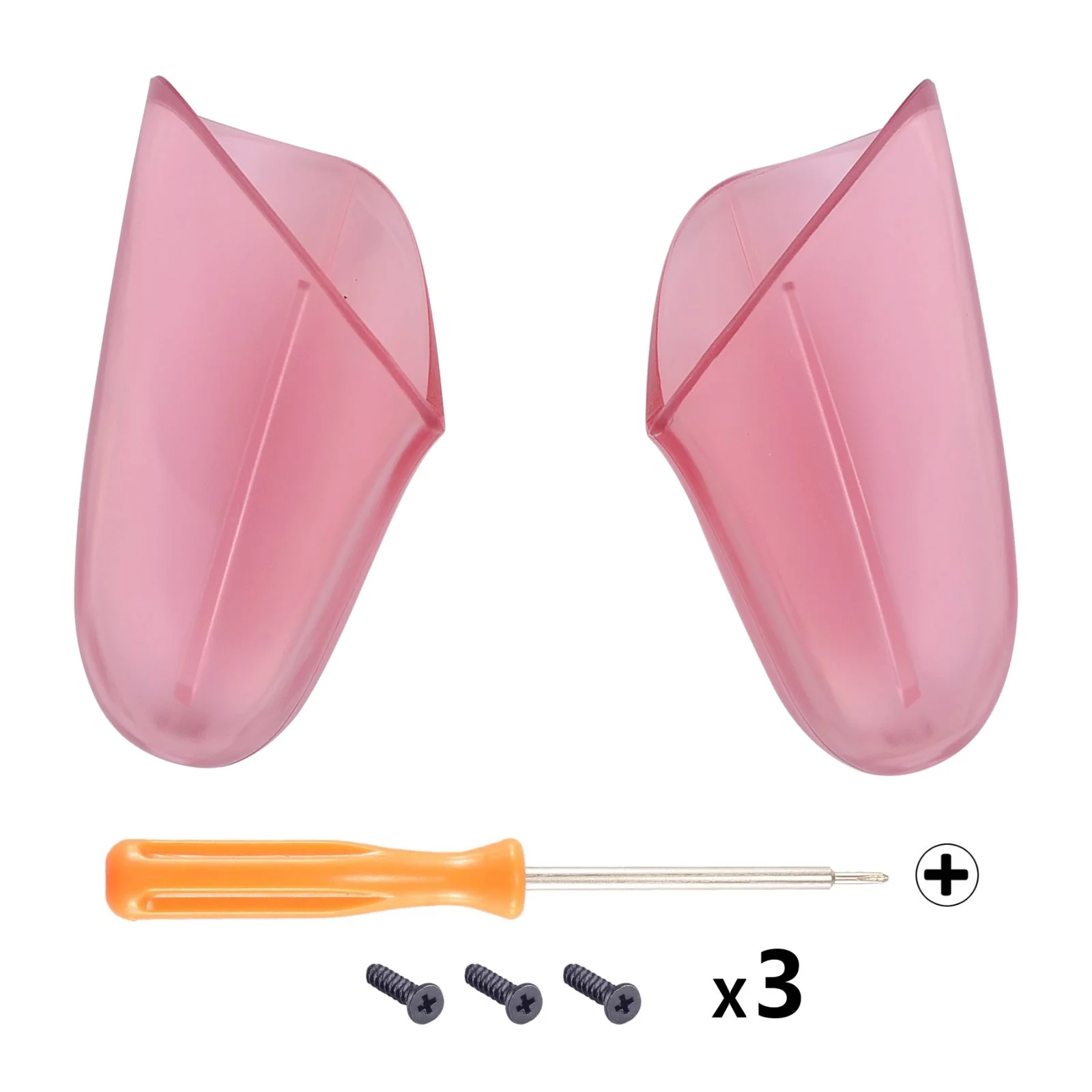 eXtremeRate Replacement Handle Grips for Nintendo Switch Pro Controller - Cherry Pink - Image 2