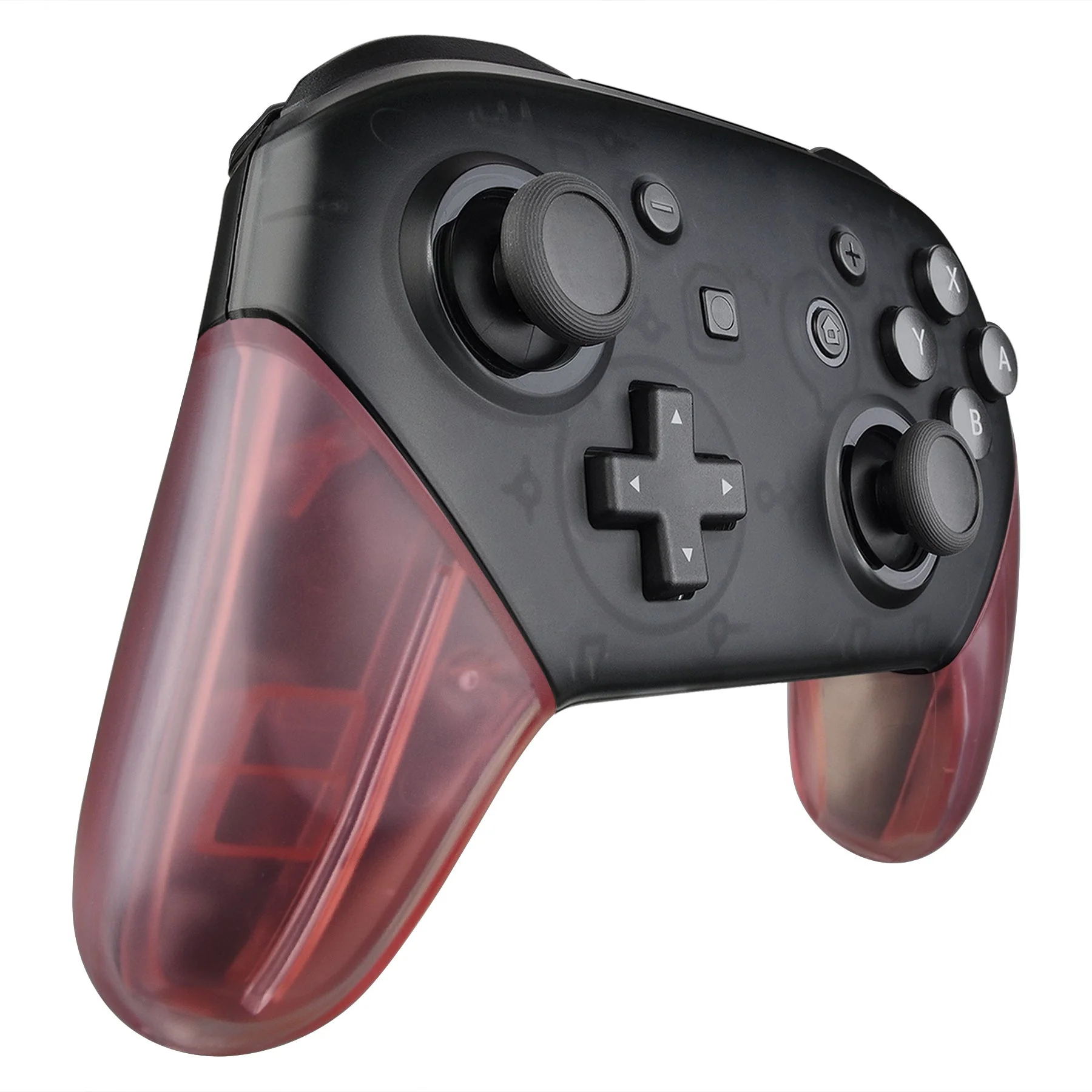 eXtremeRate Replacement Handle Grips for Nintendo Switch Pro Controller - Cherry Pink - Image 4