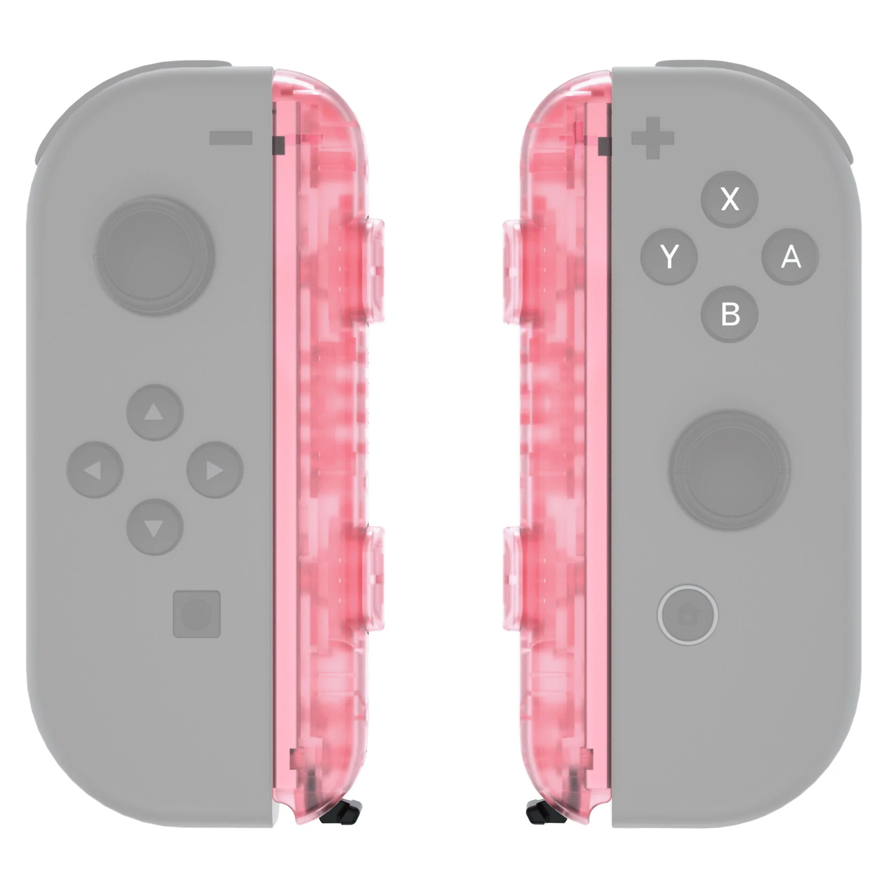 eXtremeRate 2 Pack Custom Replacement shell for Joycon Strap of NS Switch - Cherry Pink - Image 5