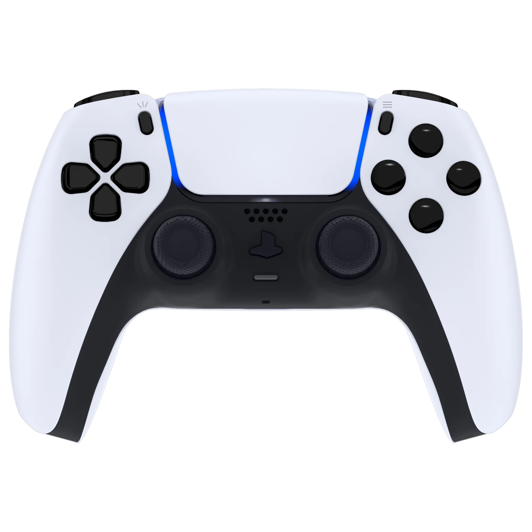 eXtremeRate Replacement Full Set Buttons Compatible with PS5 Controller BDM-030/040/050/060 - Chrome Black - Image 4