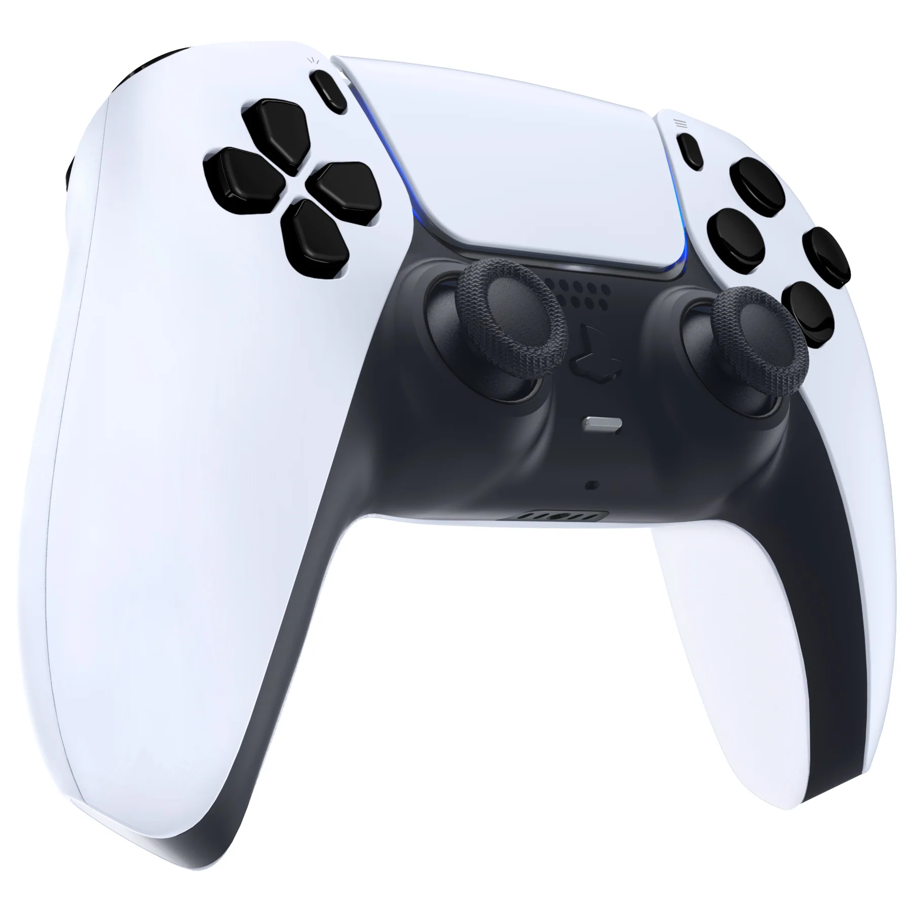 eXtremeRate Replacement Full Set Buttons Compatible with PS5 Controller BDM-030/040/050/060 - Chrome Black - Image 6