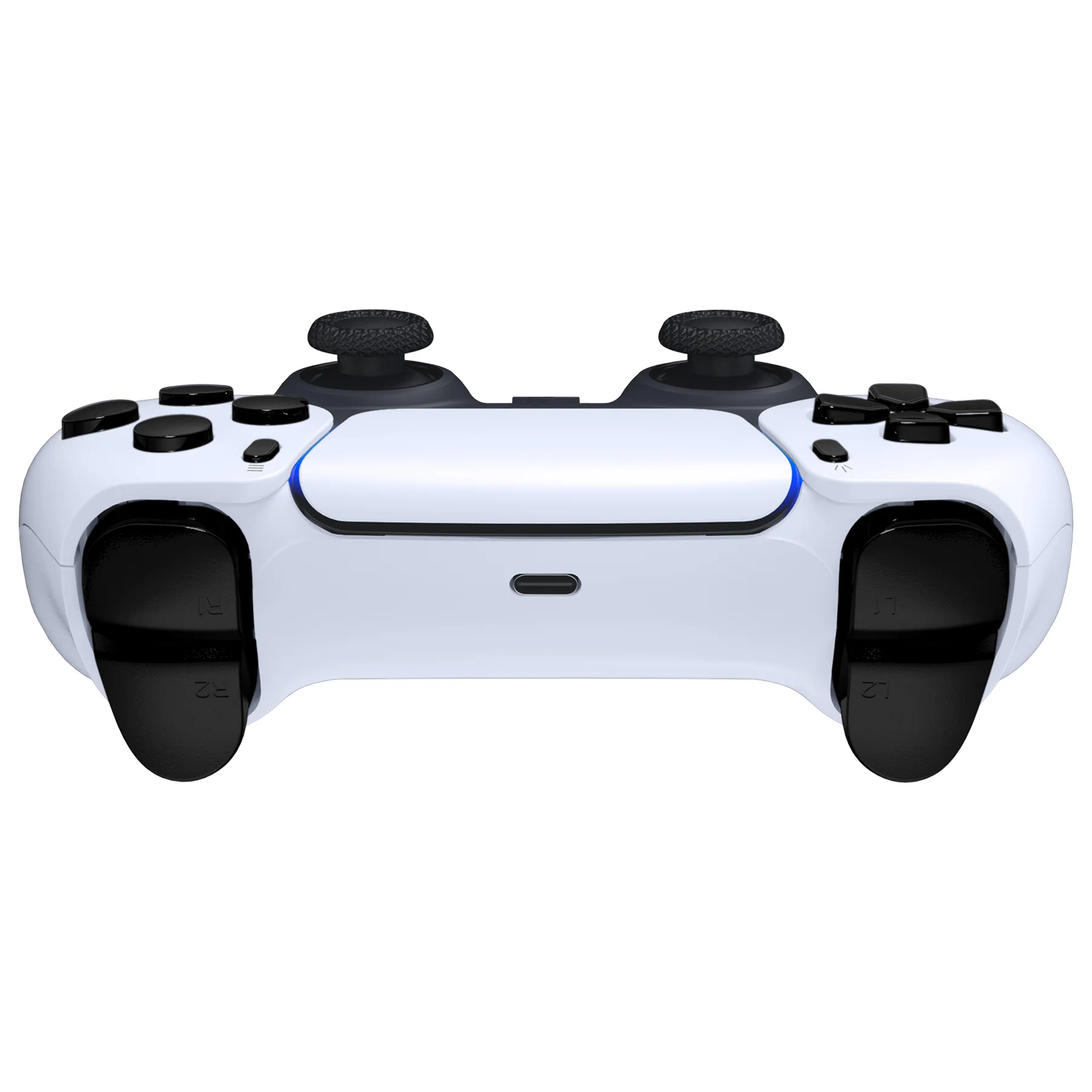 eXtremeRate Replacement Full Set Buttons Compatible with PS5 Controller BDM-030/040/050/060 - Chrome Black - Image 8