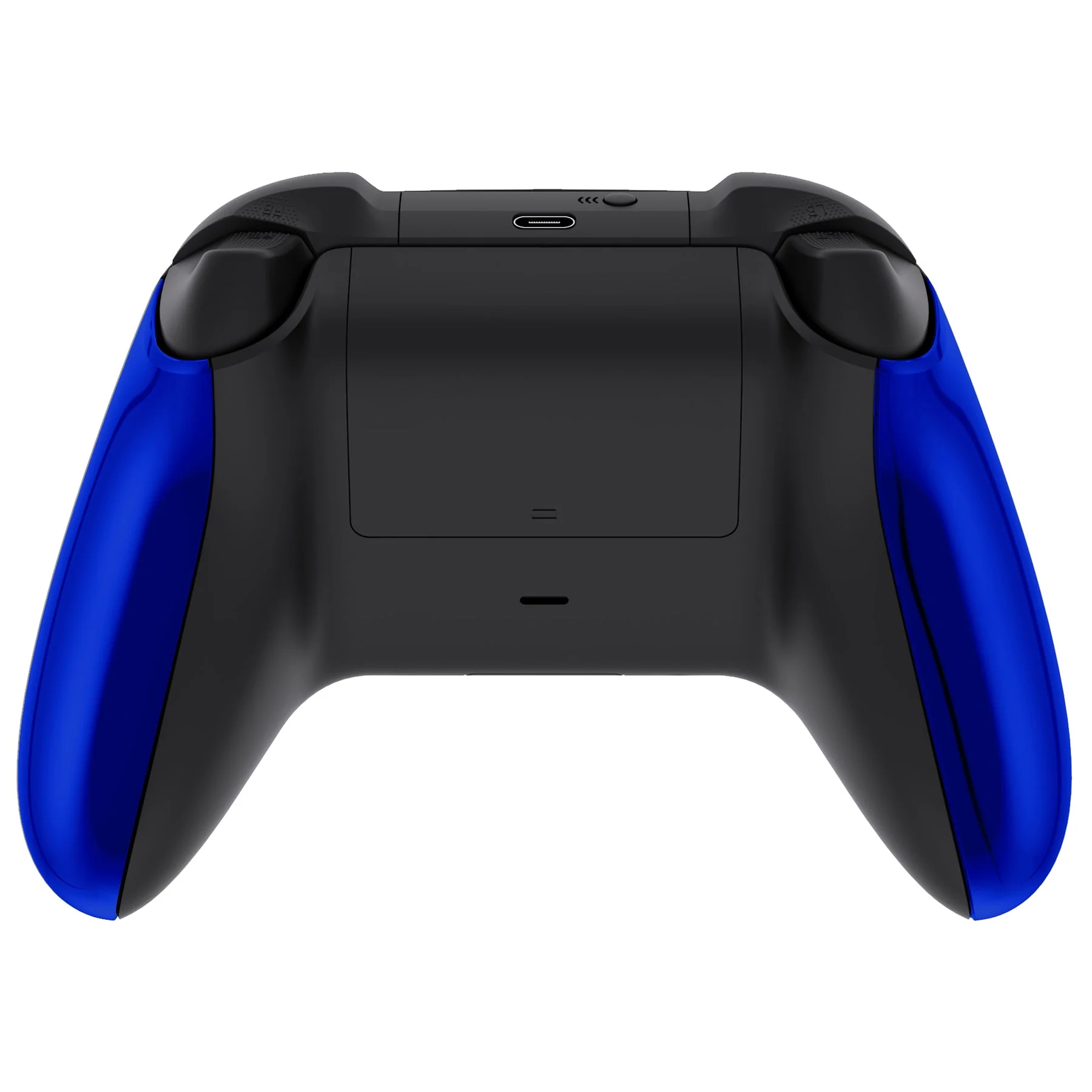eXtremeRate Replacement Non-Slip Side Rails Grip Back Panels for Xbox Series X & S Controller - Chrome Blue - Image 4