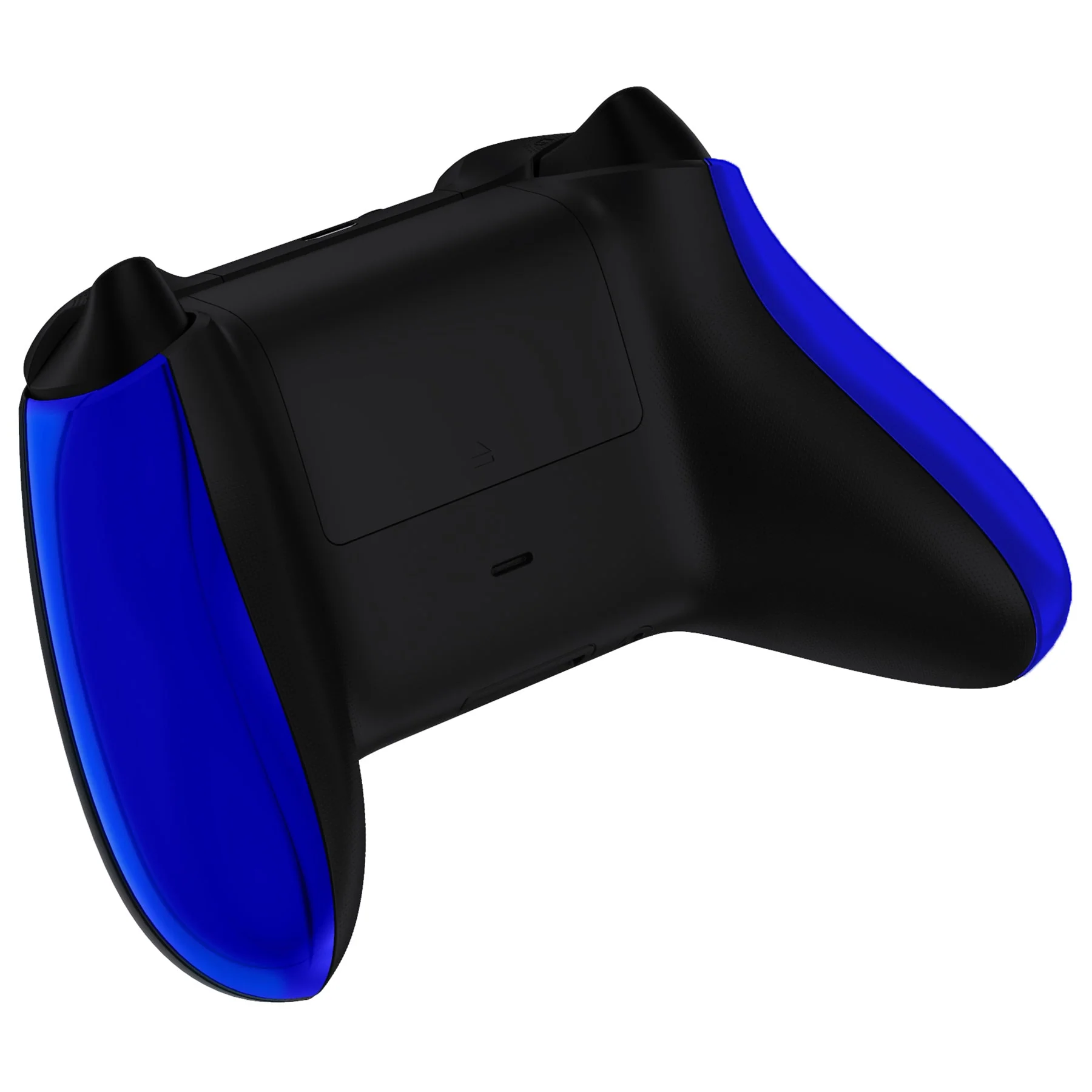 eXtremeRate Replacement Non-Slip Side Rails Grip Back Panels for Xbox Series X & S Controller - Chrome Blue - Image 6