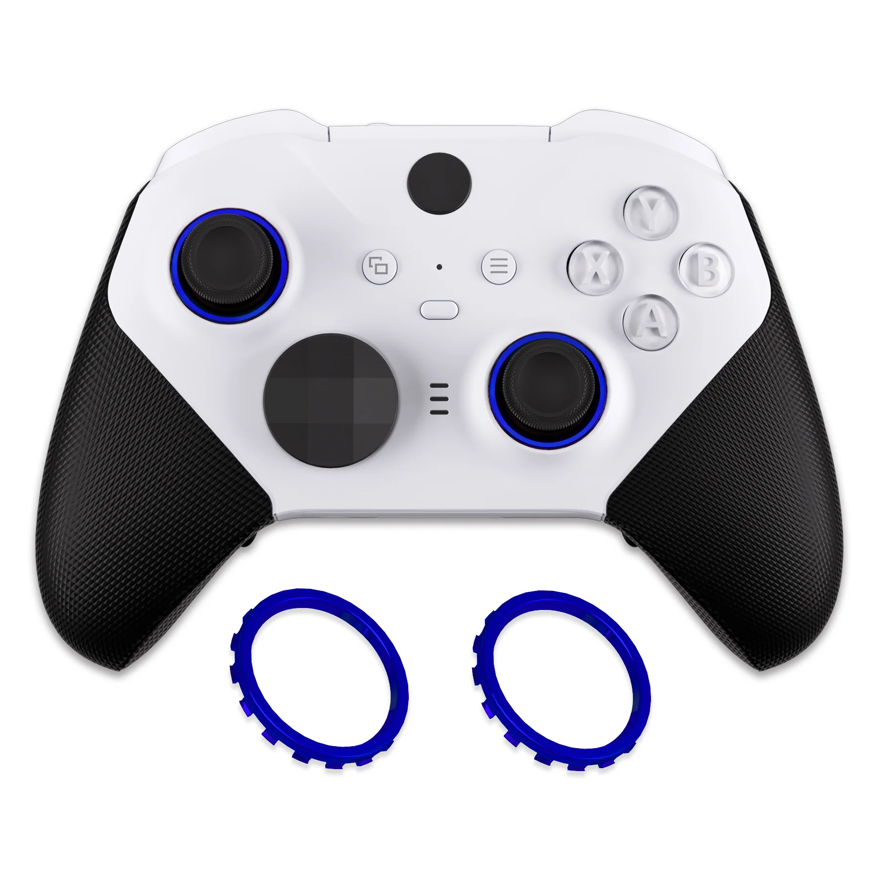 eXtremeRate Custom Accent Rings for Xbox Elite Series 2 Core & for Elite Series 2 & for Xbox One Elite Controller, Compatible with eXtremeRate ASR Version Shell for Xbox Series X/S Controller - Chrome Blue - Image 4