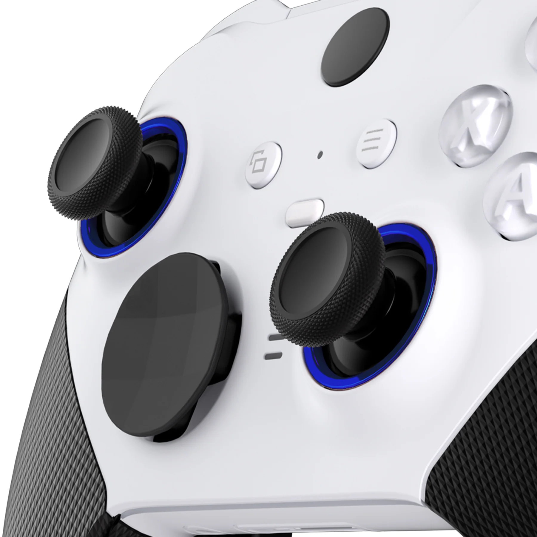 eXtremeRate Custom Accent Rings for Xbox Elite Series 2 Core & for Elite Series 2 & for Xbox One Elite Controller, Compatible with eXtremeRate ASR Version Shell for Xbox Series X/S Controller - Chrome Blue - Image 7