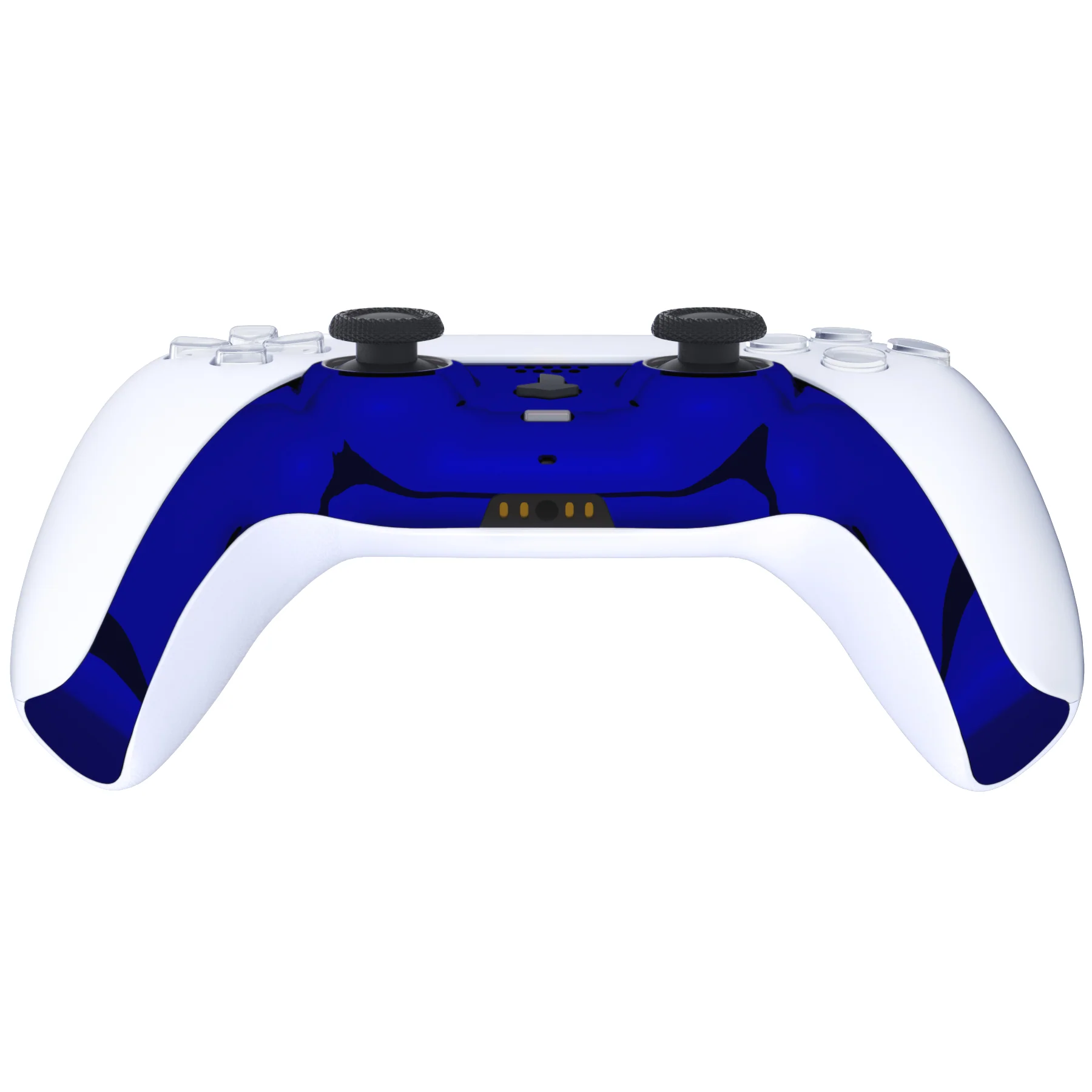 eXtremeRate Replacement Decorative Trim Shell with Accent Rings Compatible with PS5 Controller BDM-010/020/030/040/050 - Chrome Blue Glossy - Image 6