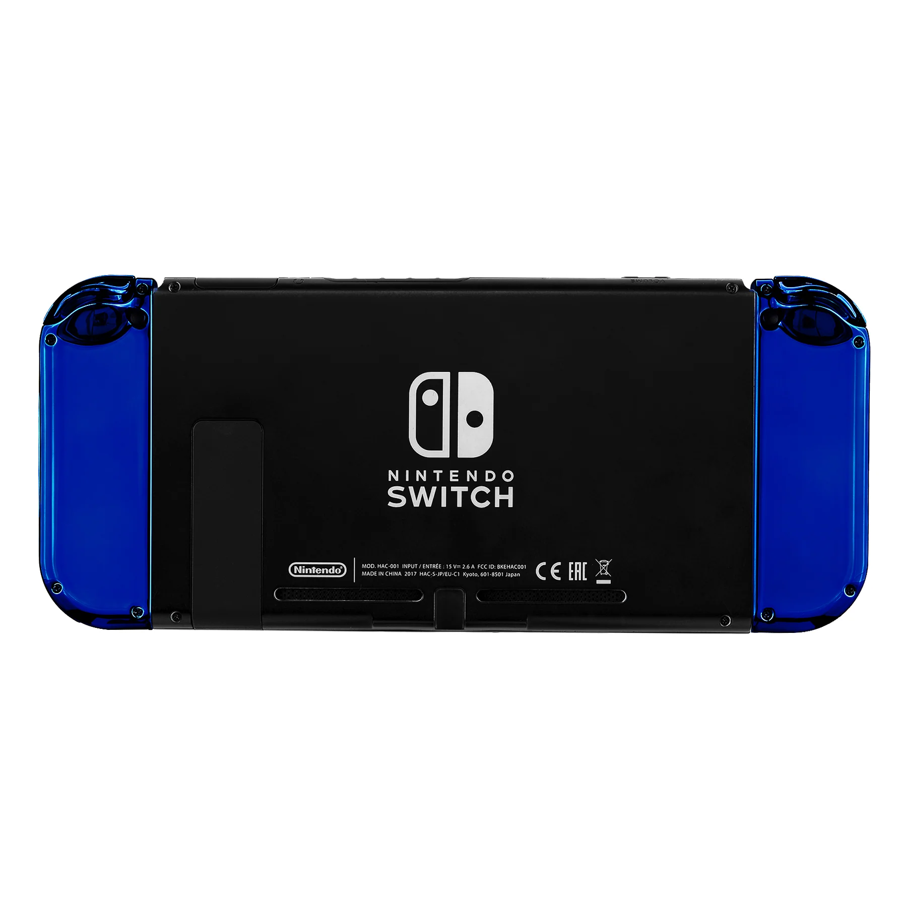 eXtremeRate Replacement Full Set Shell Case with Buttons for Joycon of NS Switch - Chrome Blue - Image 7