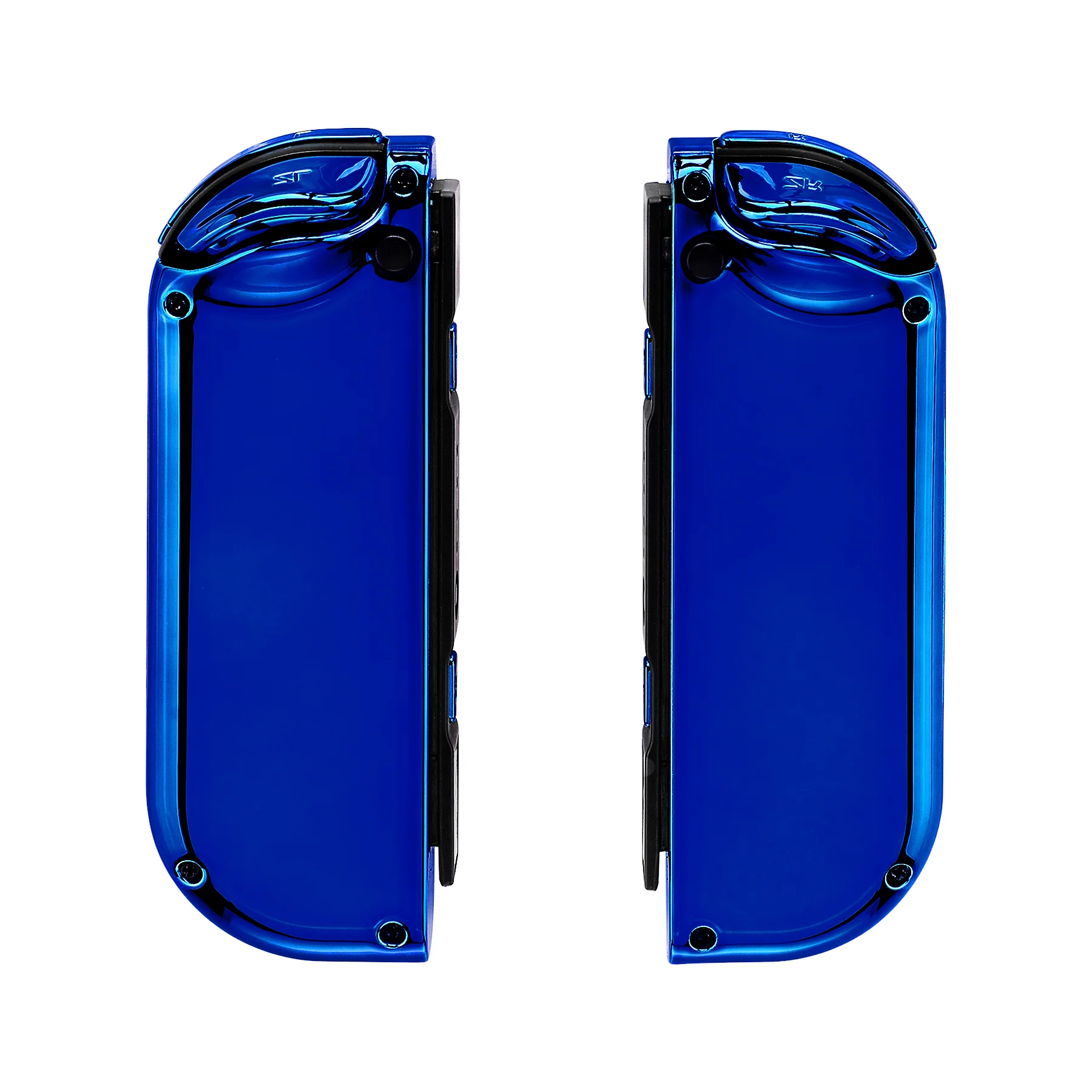 eXtremeRate Replacement Full Set Shell Case with Buttons for Joycon of NS Switch - Chrome Blue - Image 8