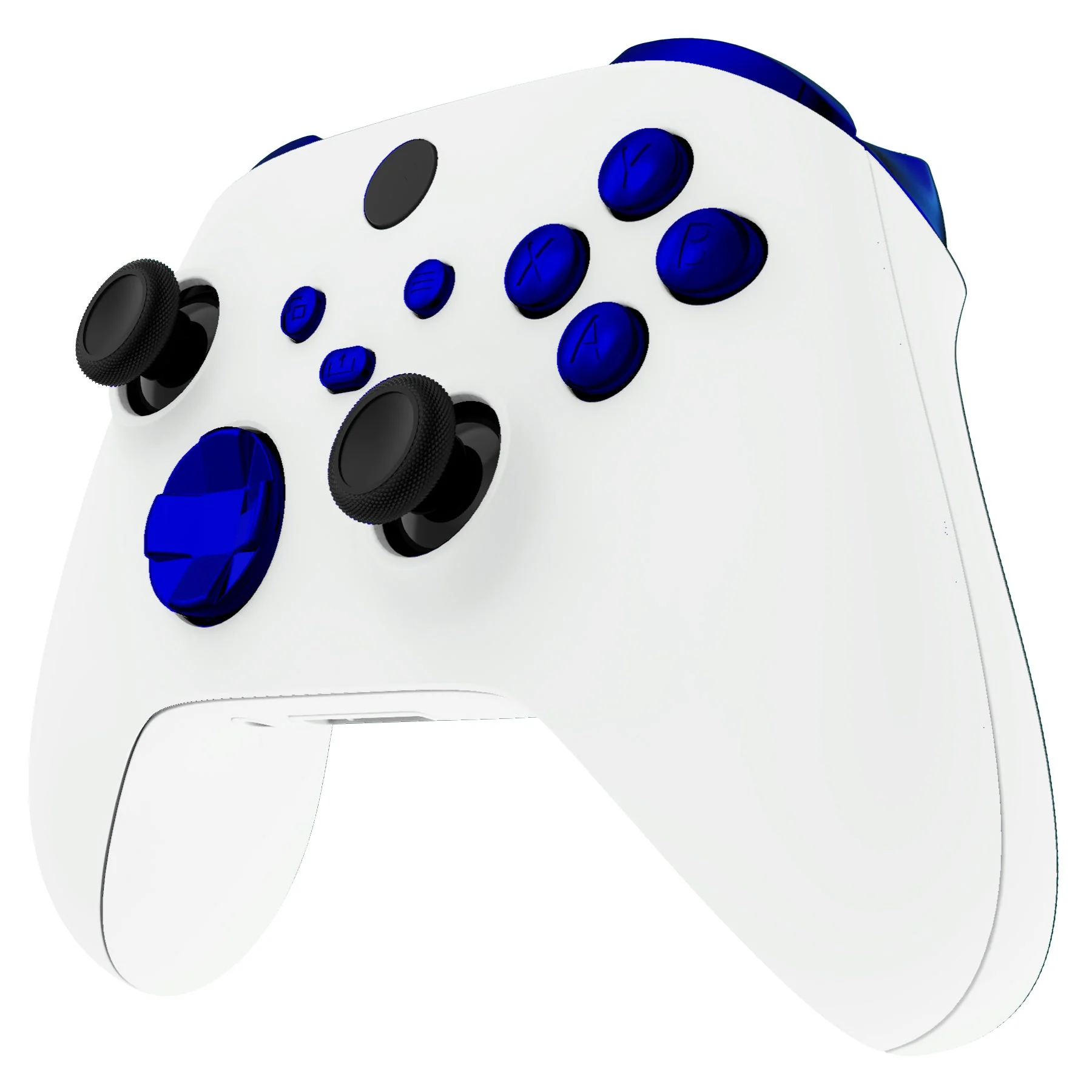 eXtremeRate Replacement Full Set Buttons for Xbox Series X & S Controller - Chrome Blue - Image 4