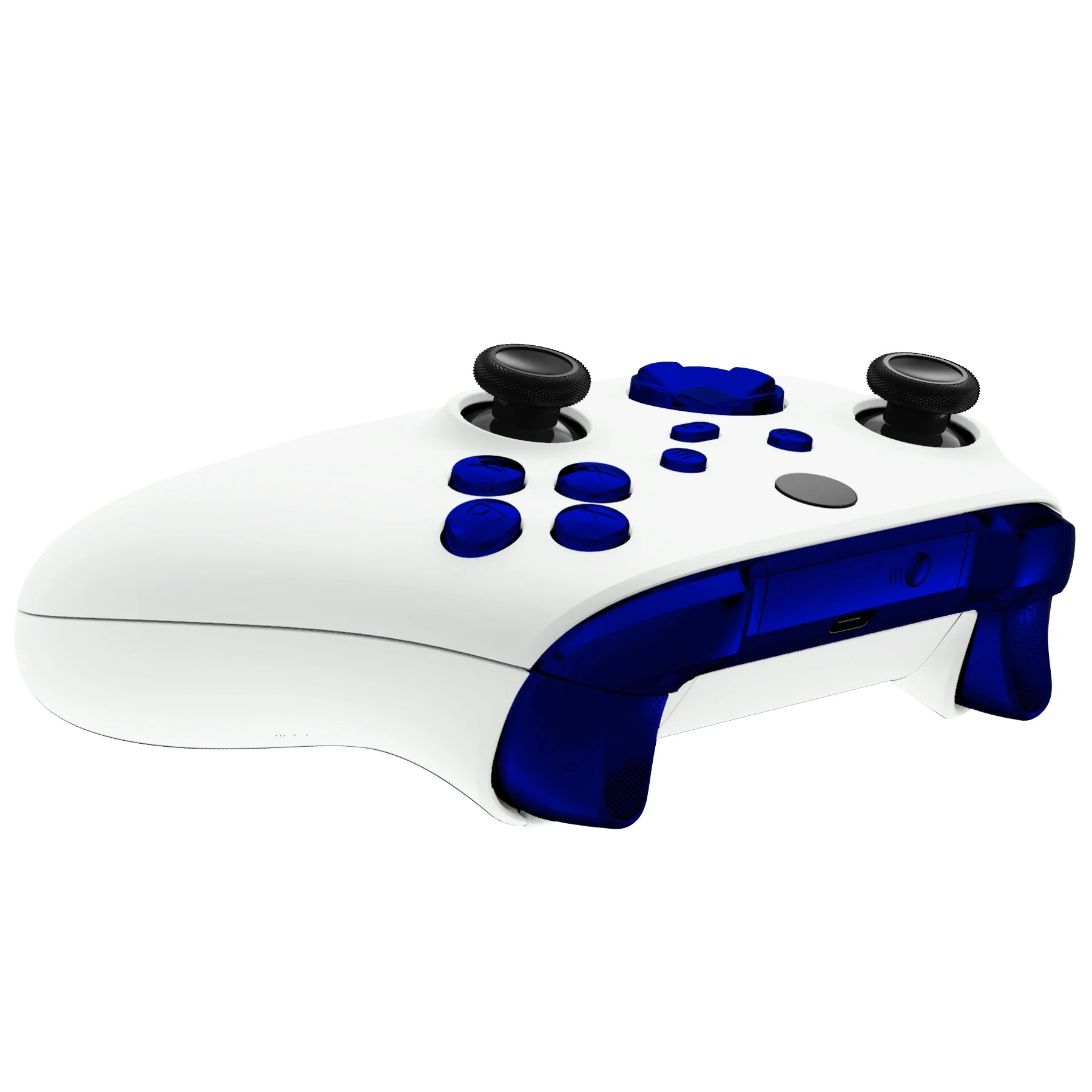 eXtremeRate Replacement Full Set Buttons for Xbox Series X & S Controller - Chrome Blue - Image 6