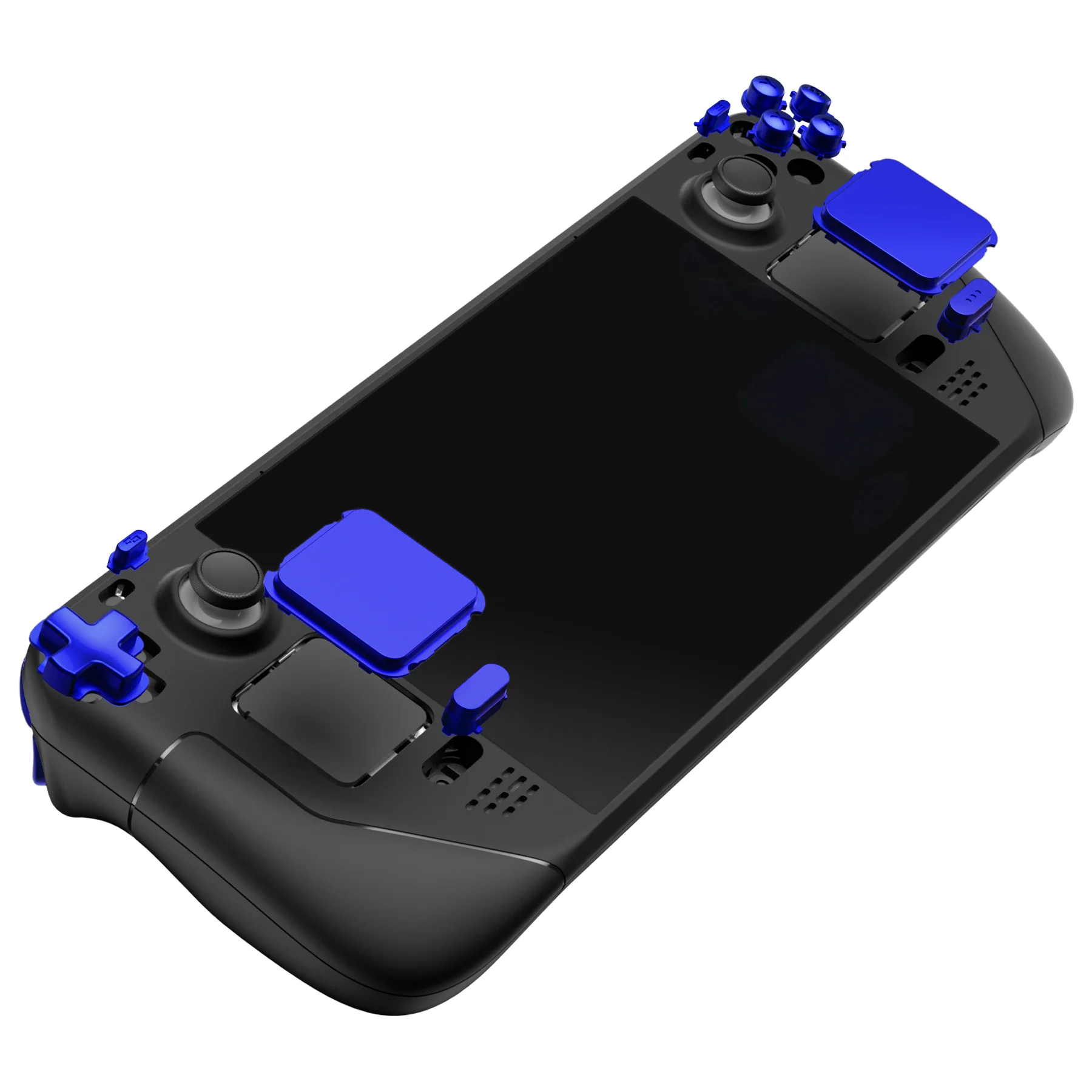 eXtremeRate Replacement Full Set Buttons for Steam Deck LCD - Chrome Blue - Image 7