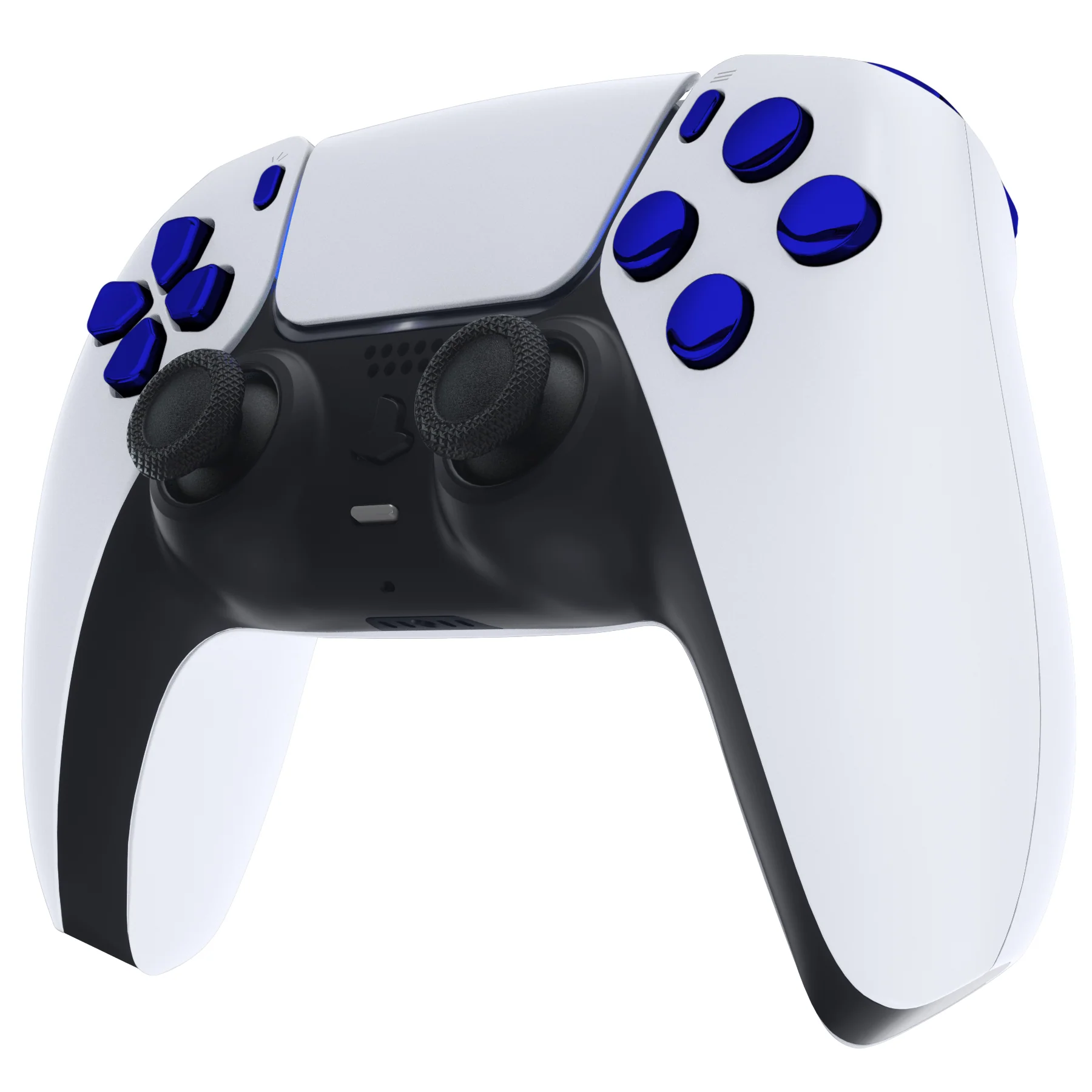 eXtremeRate Replacement Full Set Buttons Compatible with PS5 Controller BDM-010/020 - Chrome Blue - Image 4