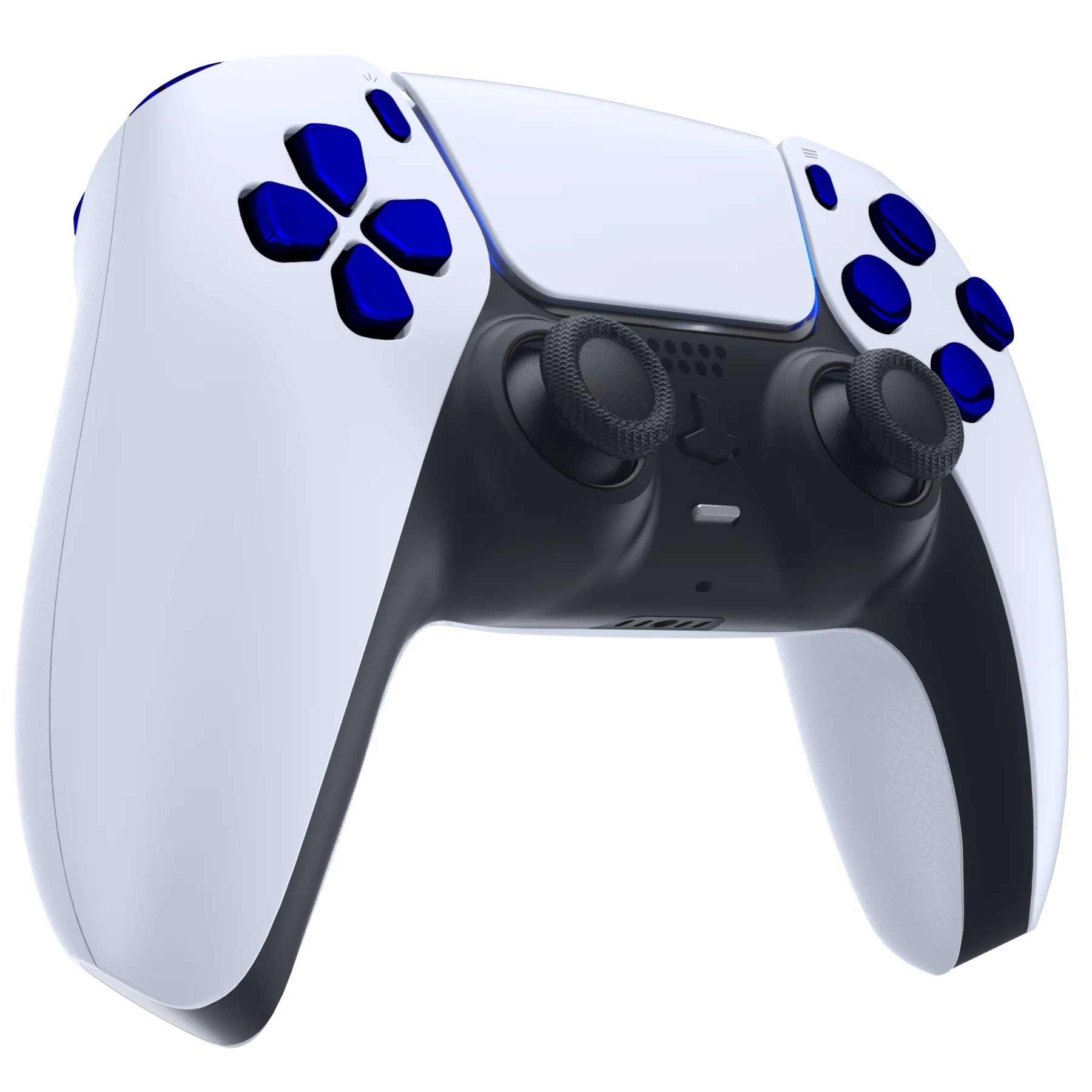 eXtremeRate Replacement Full Set Buttons Compatible with PS5 Controller BDM-010/020 - Chrome Blue - Image 5