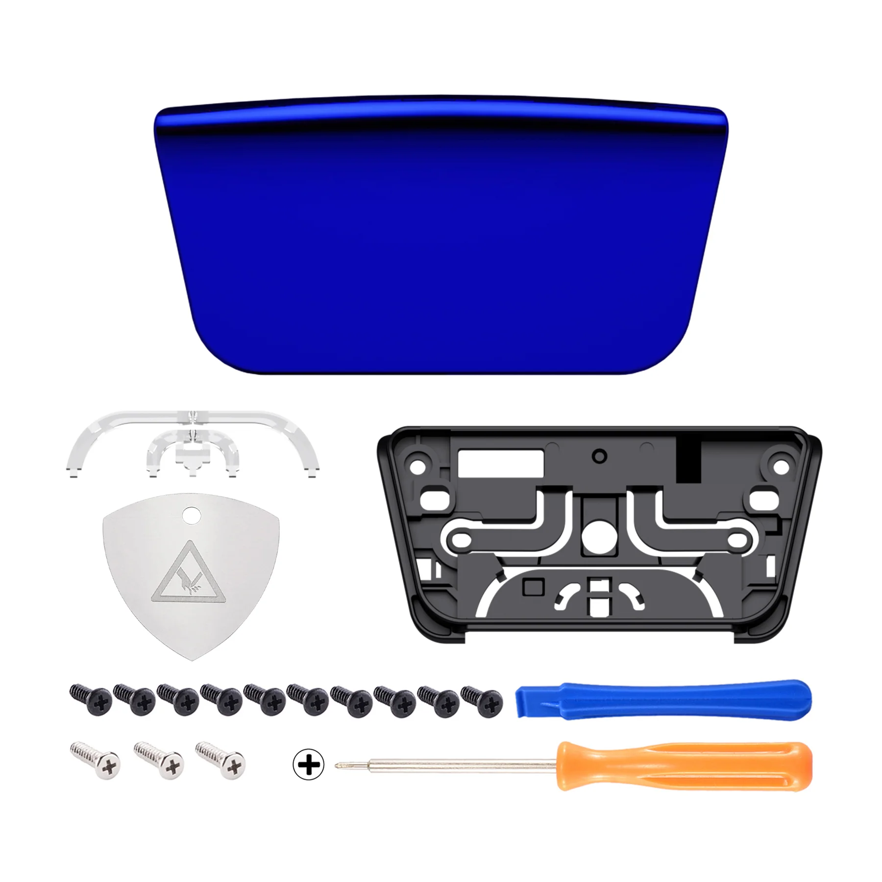 eXtremeRate Replacement Custom Touchpad Cover Compatible with PS5 Controller BDM-010/020/030/040/050/060 - Chrome Blue - Image 2