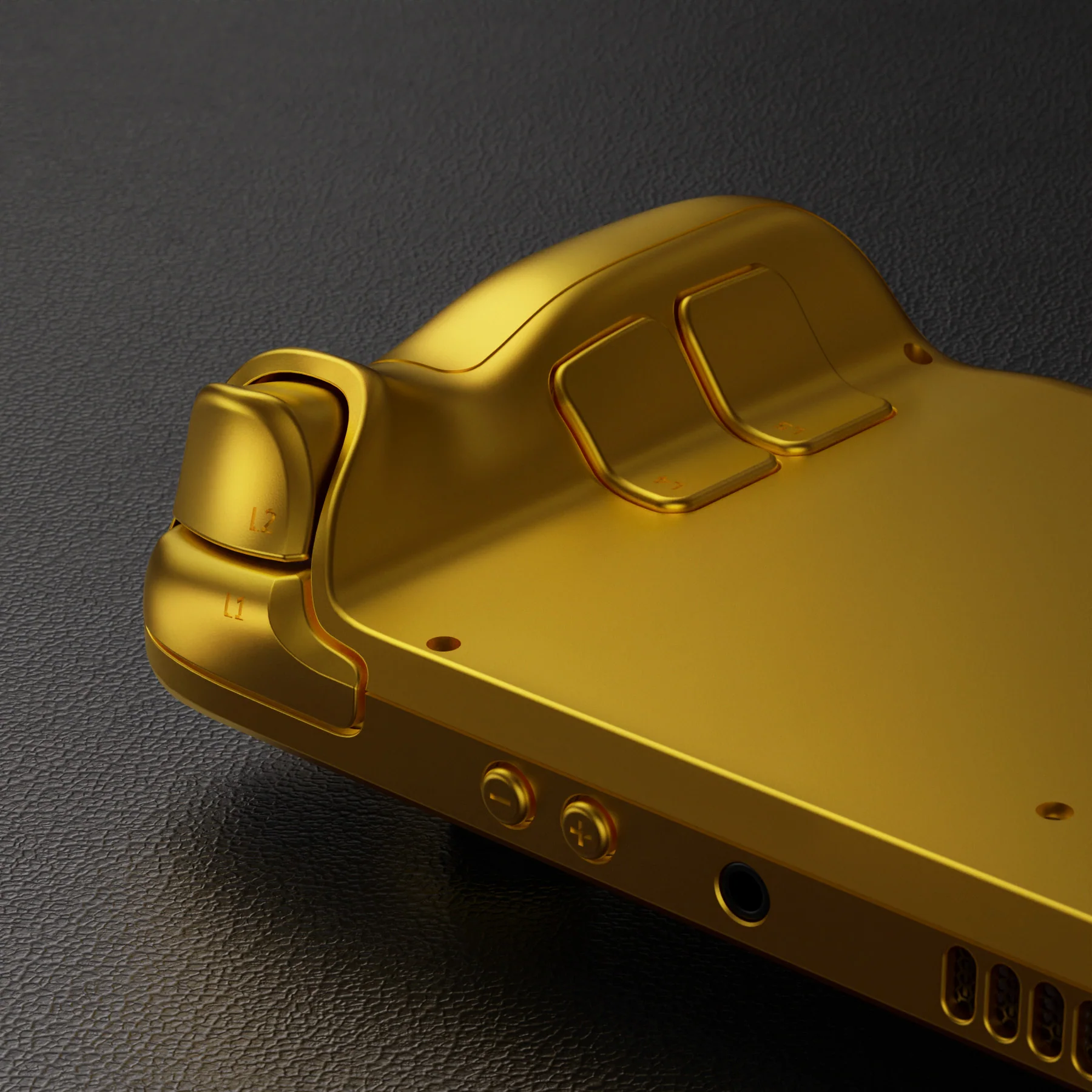 eXtremeRate Custom Full Set Shell with Buttons for Steam Deck LCD - Chrome Gold - Image 10