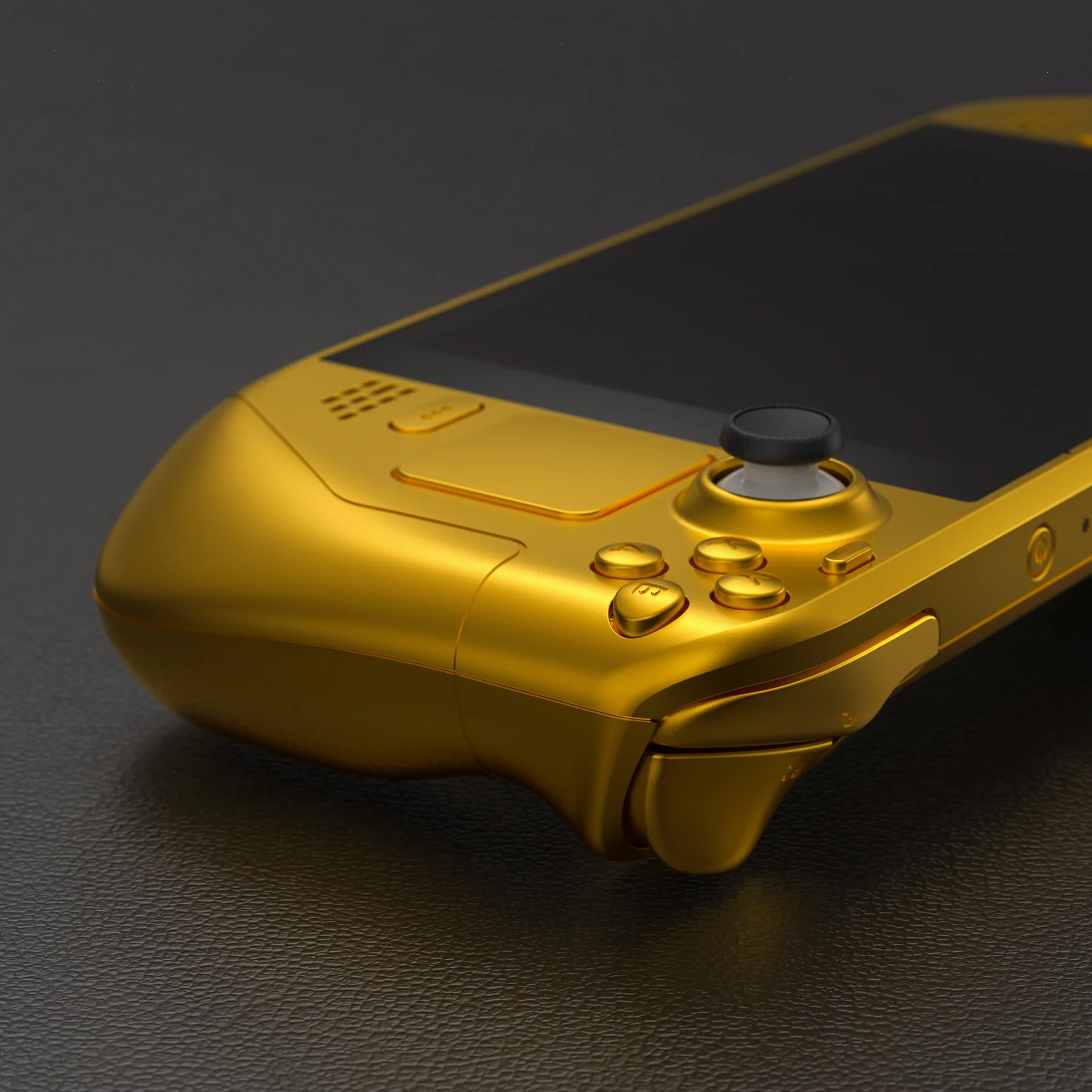 eXtremeRate Custom Full Set Shell with Buttons for Steam Deck LCD - Chrome Gold - Image 9
