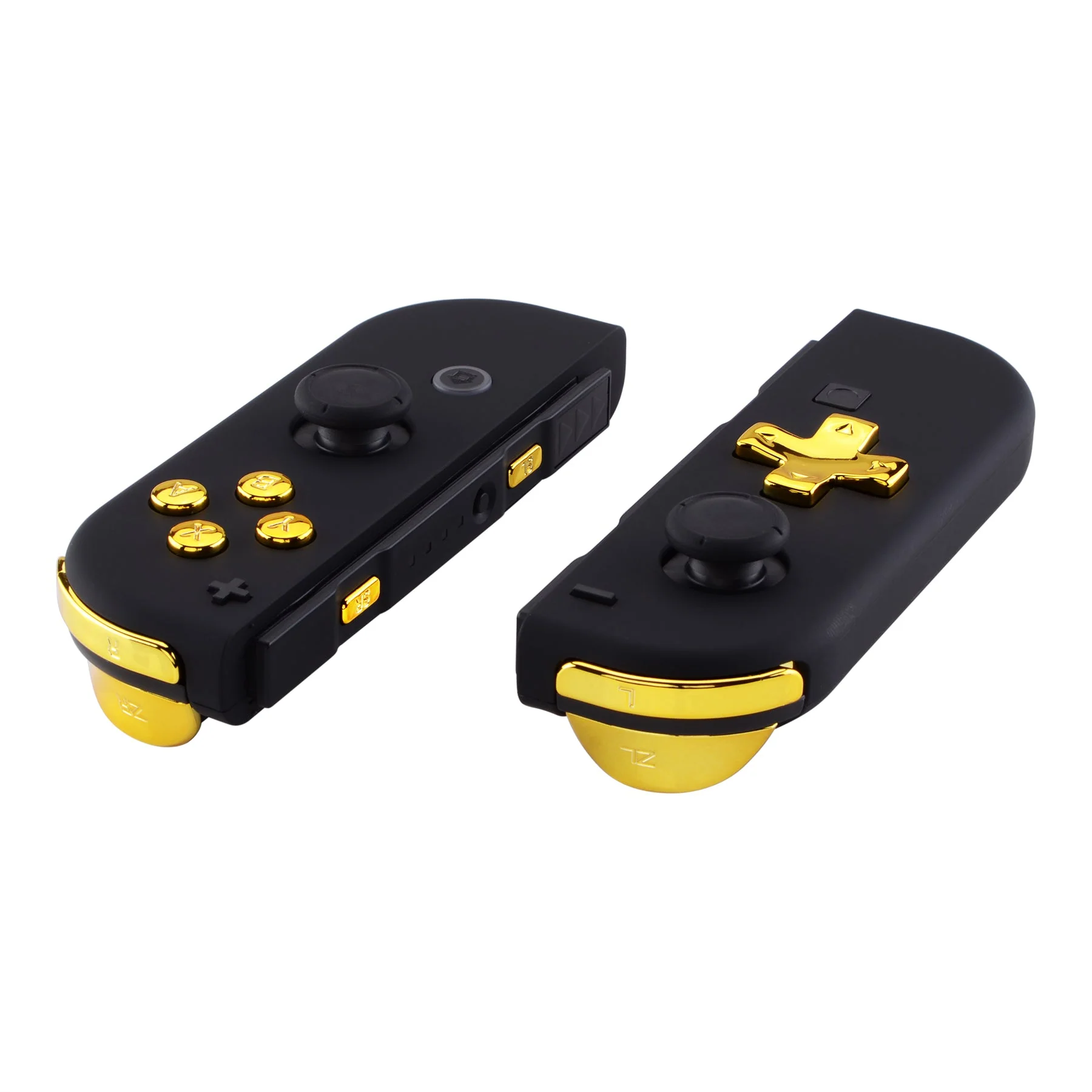 eXtremeRate Dpad Version Replacement Full Set Buttons for Joycon of Switch (D-pad ONLY Fits for eXtremeRate D-pad Shell for Joycon) - Chrome Gold - Image 4
