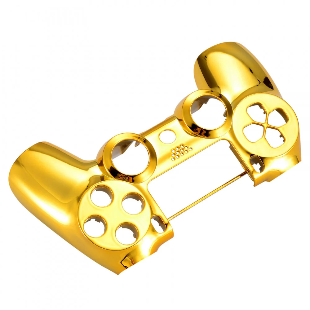 eXtremeRate Replacement Front Housing Shell for PS4 Slim Pro Controller Controller (CUH-ZCT2 JDM-040/050/055) - Chrome Gold - Image 5