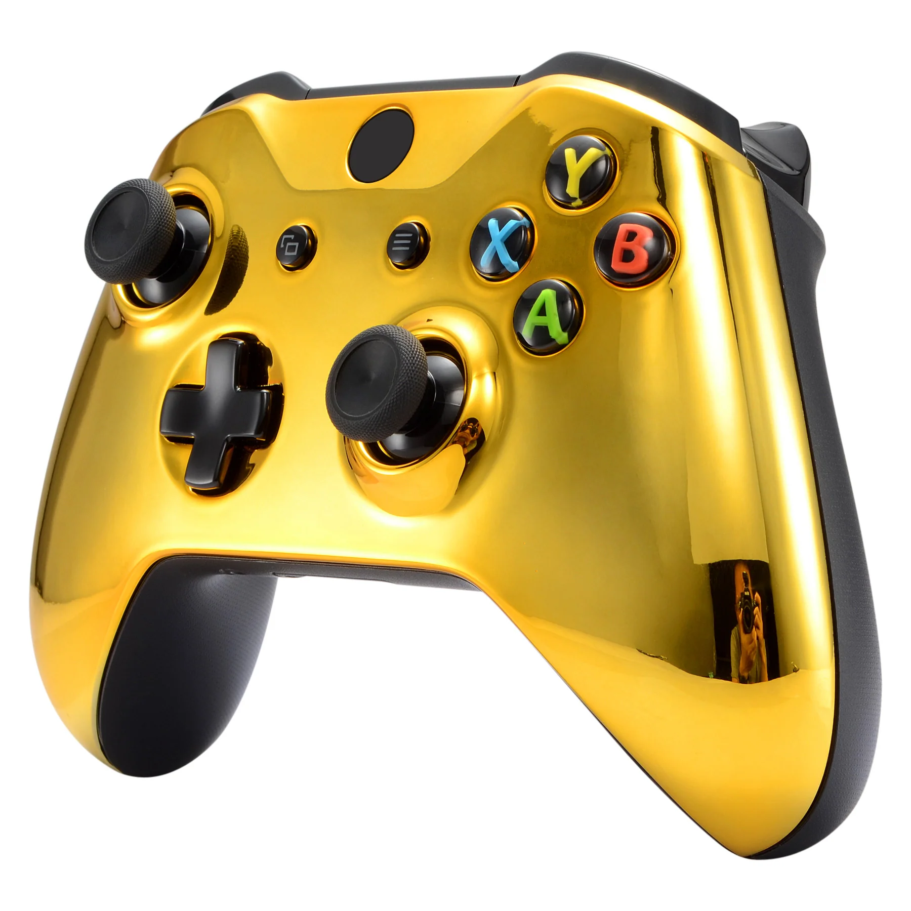 eXtremeRate Replacement Front Housing Shell for Xbox One X & S Controller (Model 1708) - Chrome Gold - Image 4