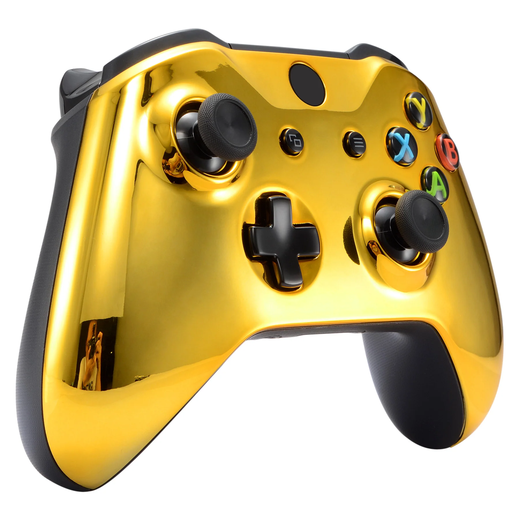 eXtremeRate Replacement Front Housing Shell for Xbox One X & S Controller (Model 1708) - Chrome Gold - Image 5