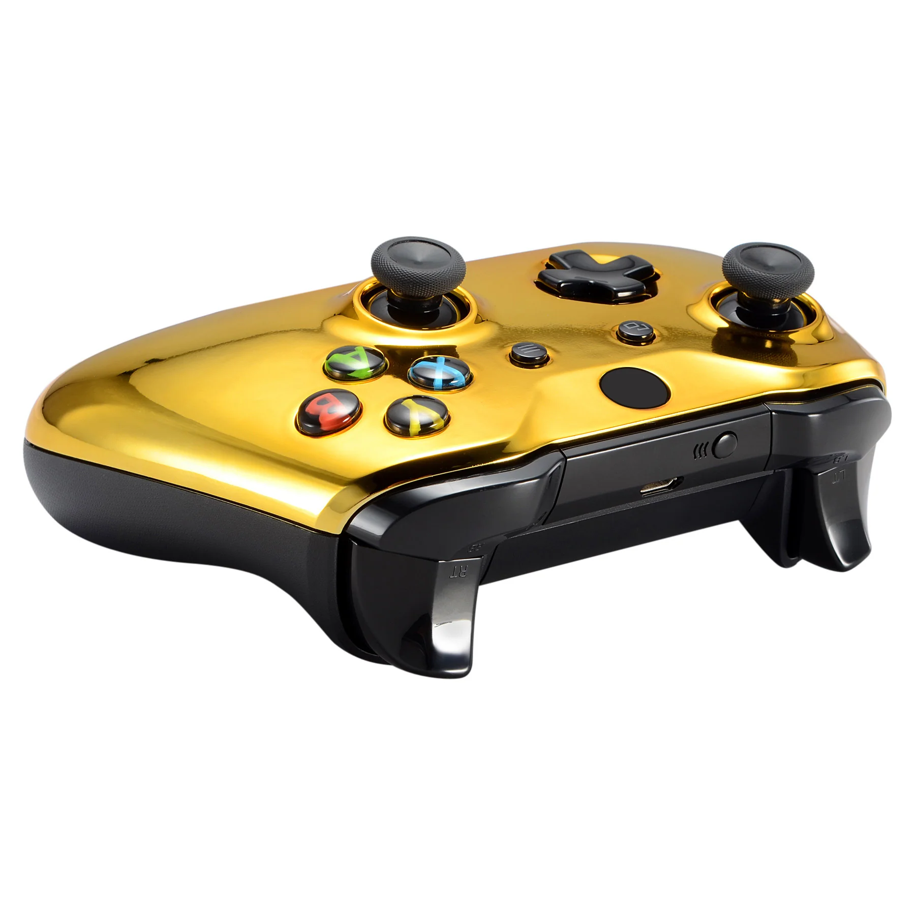 eXtremeRate Replacement Front Housing Shell for Xbox One X & S Controller (Model 1708) - Chrome Gold - Image 6
