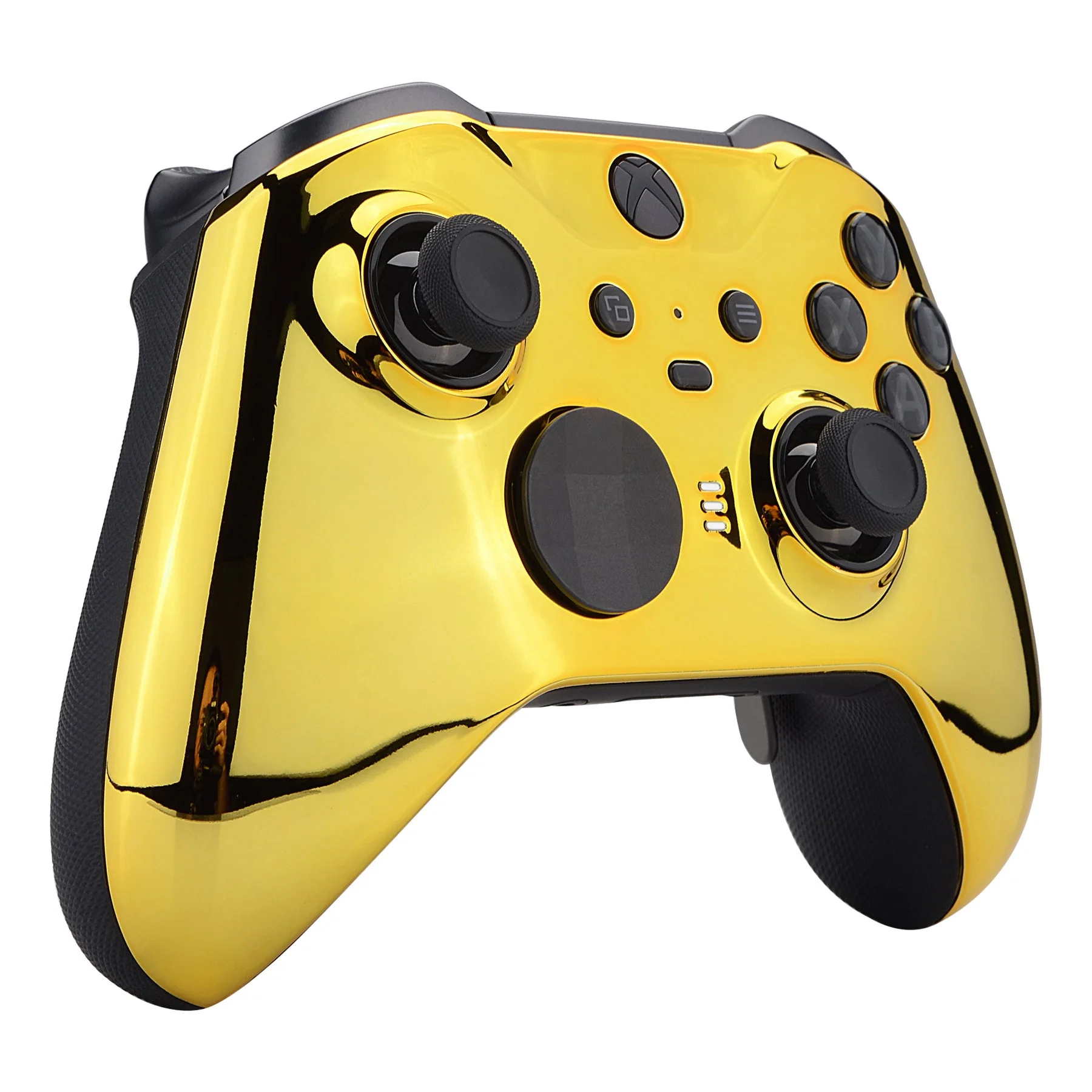eXtremeRate Replacement Front Housing Shell Case with Accent Rings for Xbox One Elite Series 2 & Elite 2 Core Controller (Model 1797) - Chrome Gold Glossy - Image 6