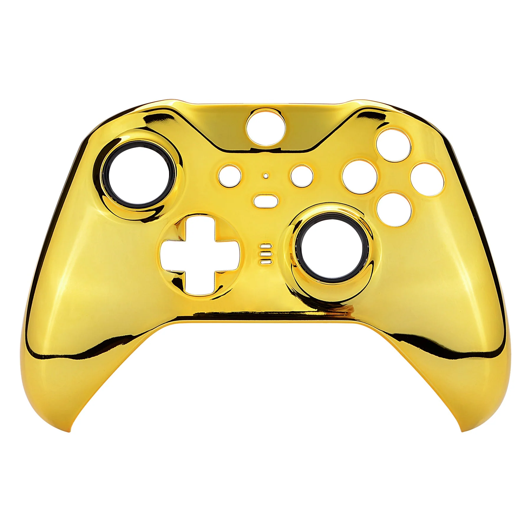eXtremeRate Replacement Front Housing Shell Case with Accent Rings for Xbox One Elite Series 2 & Elite 2 Core Controller (Model 1797) - Chrome Gold Glossy - Image 8