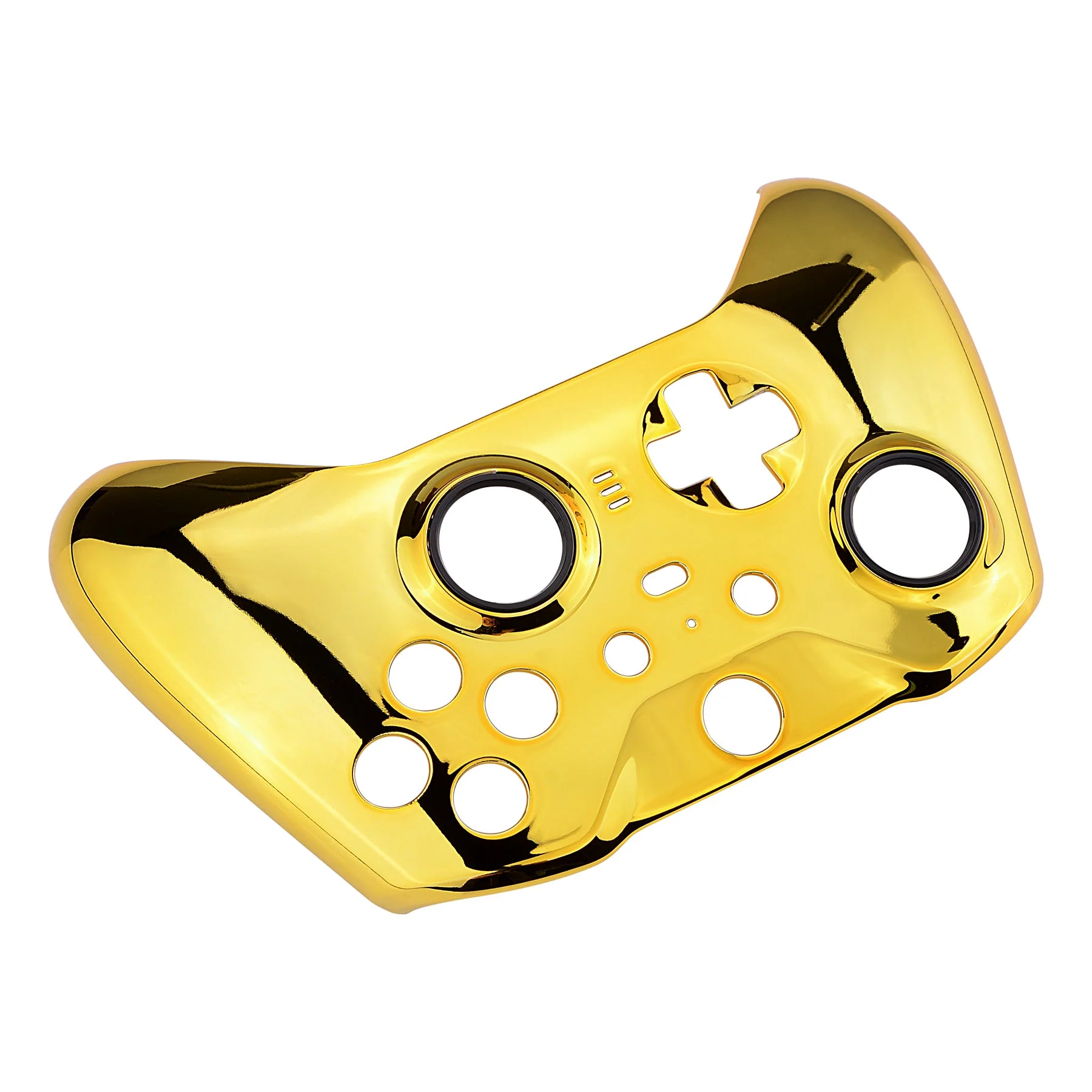 eXtremeRate Replacement Front Housing Shell Case with Accent Rings for Xbox One Elite Series 2 & Elite 2 Core Controller (Model 1797) - Chrome Gold Glossy - Image 9