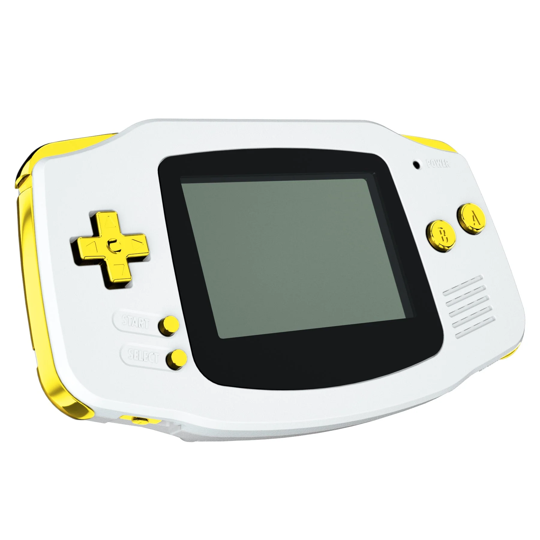 eXtremeRate GBA Replacement Full Set Buttons for Gameboy Advance - Chrome Gold - Image 3