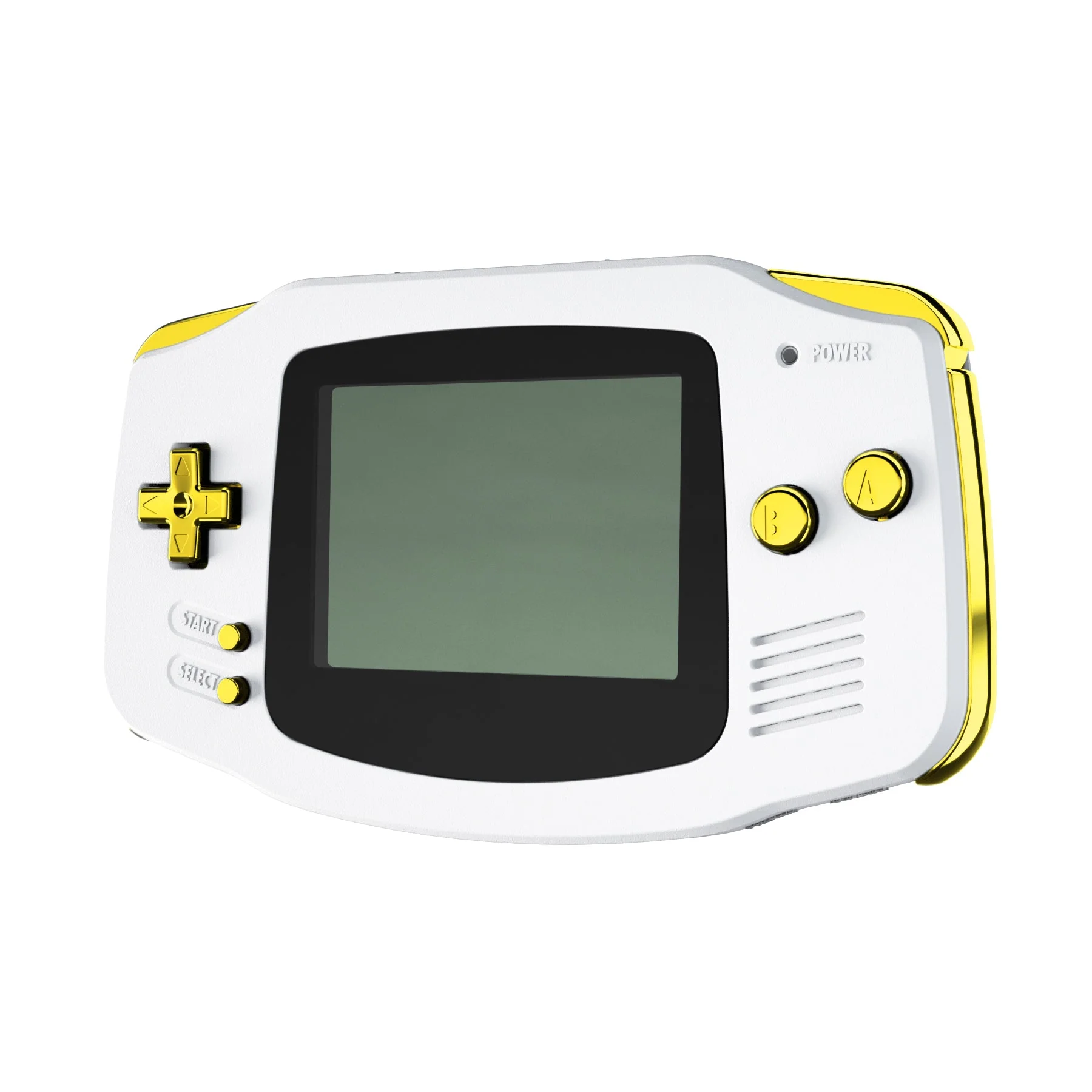 eXtremeRate GBA Replacement Full Set Buttons for Gameboy Advance - Chrome Gold - Image 4