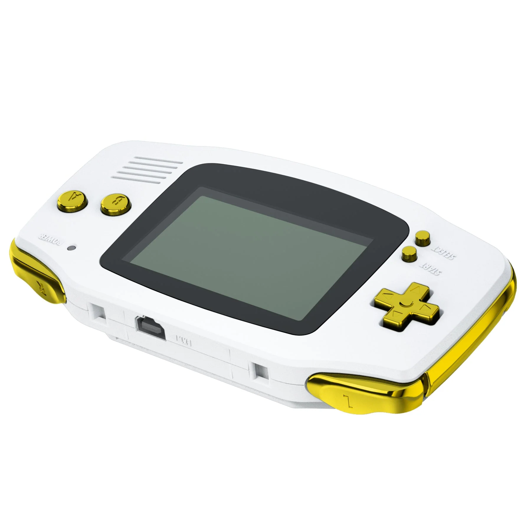 eXtremeRate GBA Replacement Full Set Buttons for Gameboy Advance - Chrome Gold - Image 5