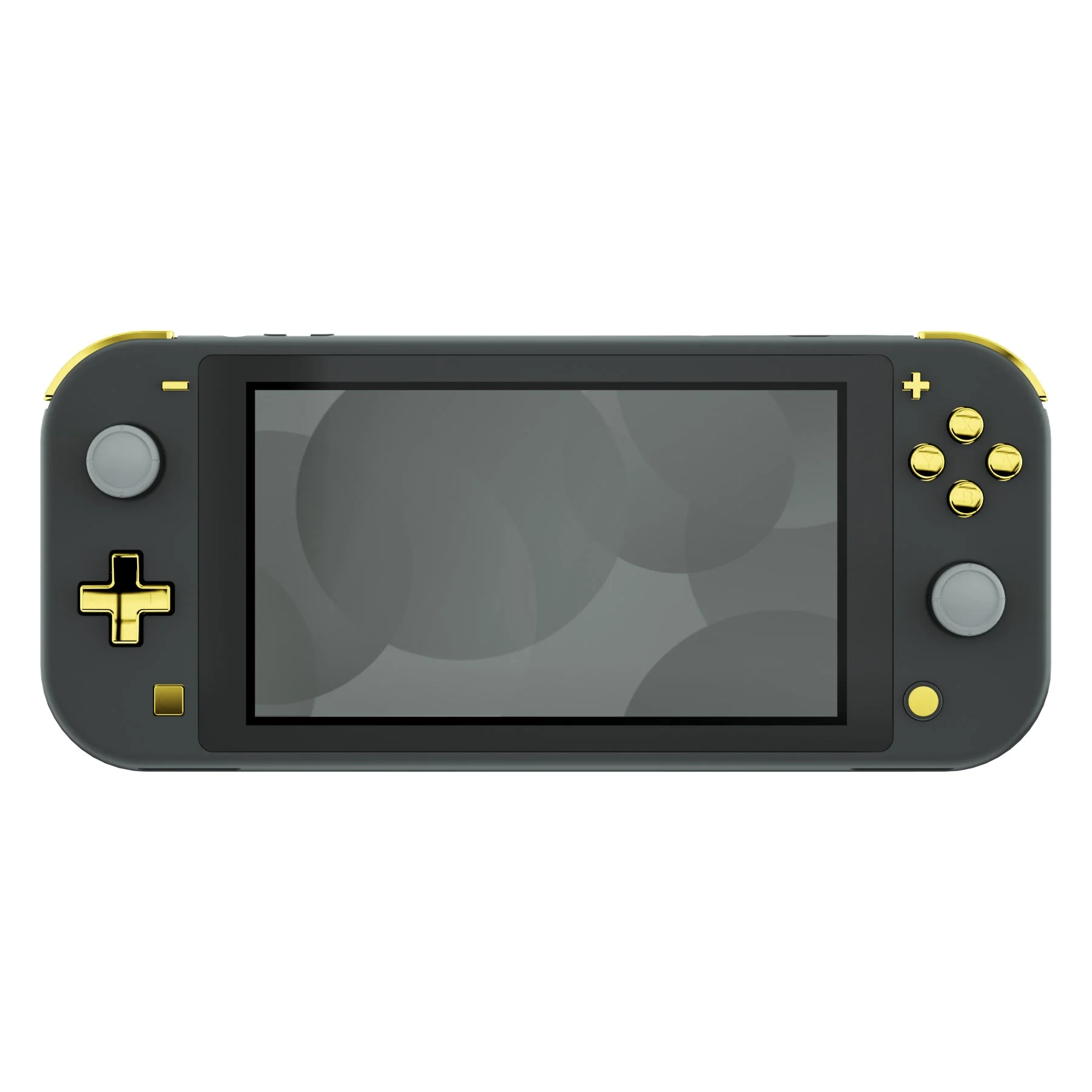 eXtremeRate Replacement Full Set Buttons for NS Switch Lite - Chrome Gold Glossy - Image 4