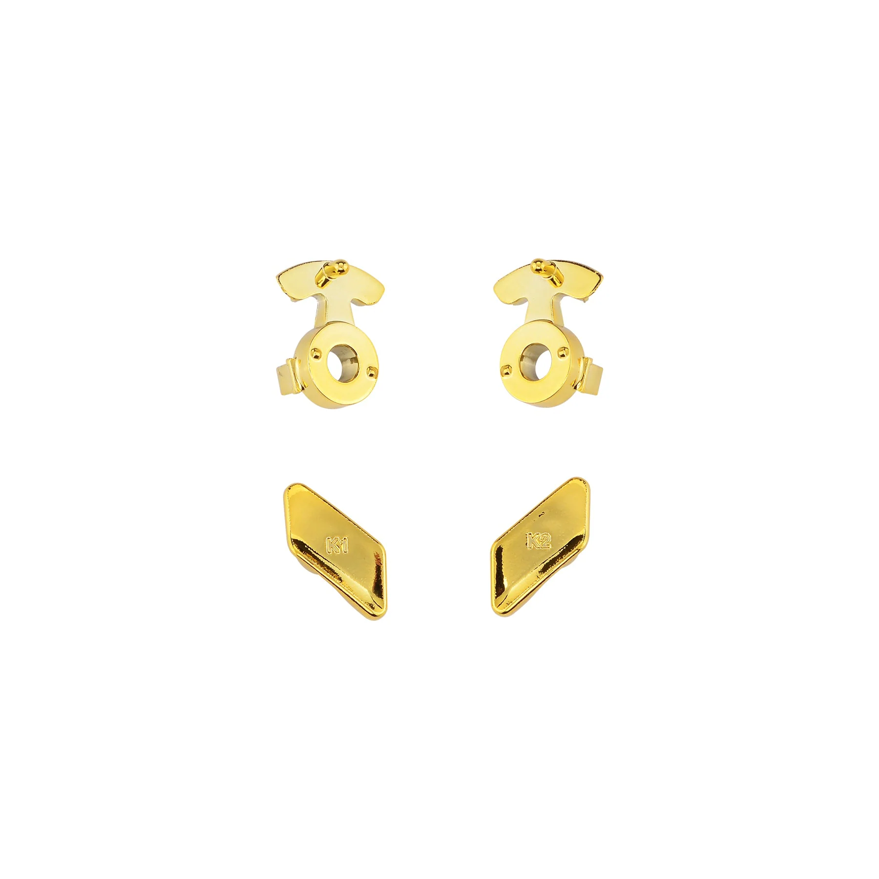 eXtremeRate Replacement Redesigned Back Buttons HK3 HK4 Trigger lock K1 K2 Paddles for eXtremeRate LOFTY Remap & Trigger Stop Kit, Compatible with Xbox One X & S Controller - Chrome Gold Glossy - Image 6