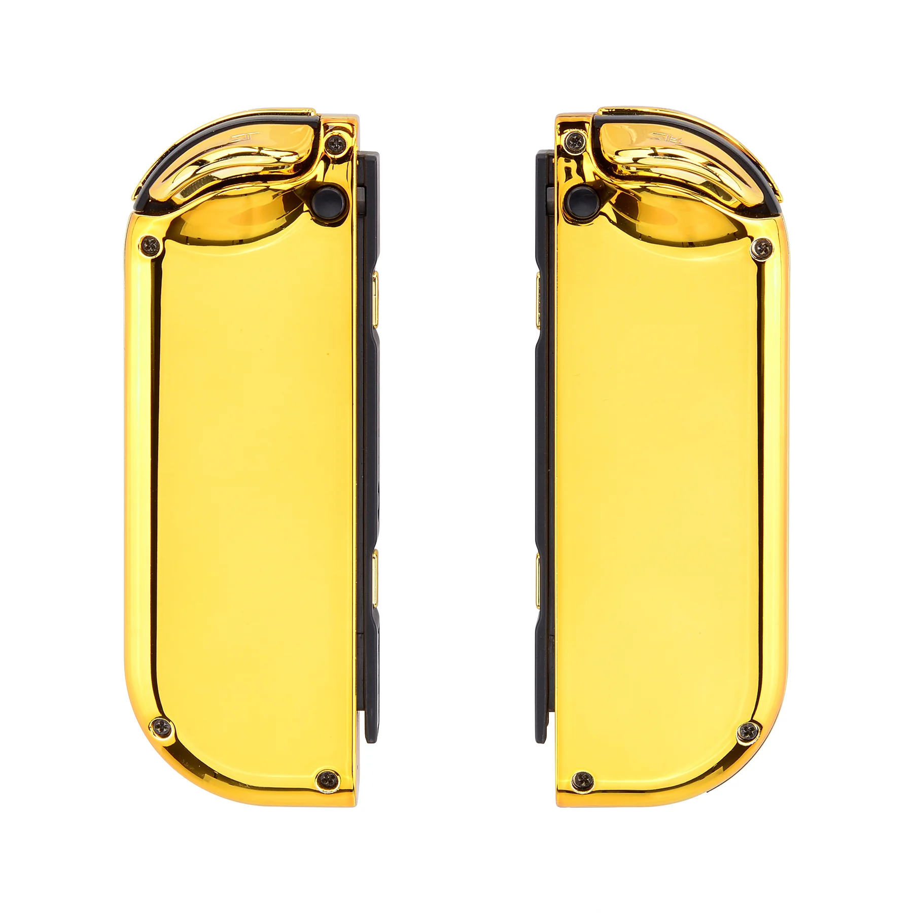 eXtremeRate Replacement Full Set Shell Case with Buttons for Joycon of NS Switch - Chrome Gold - Image 8