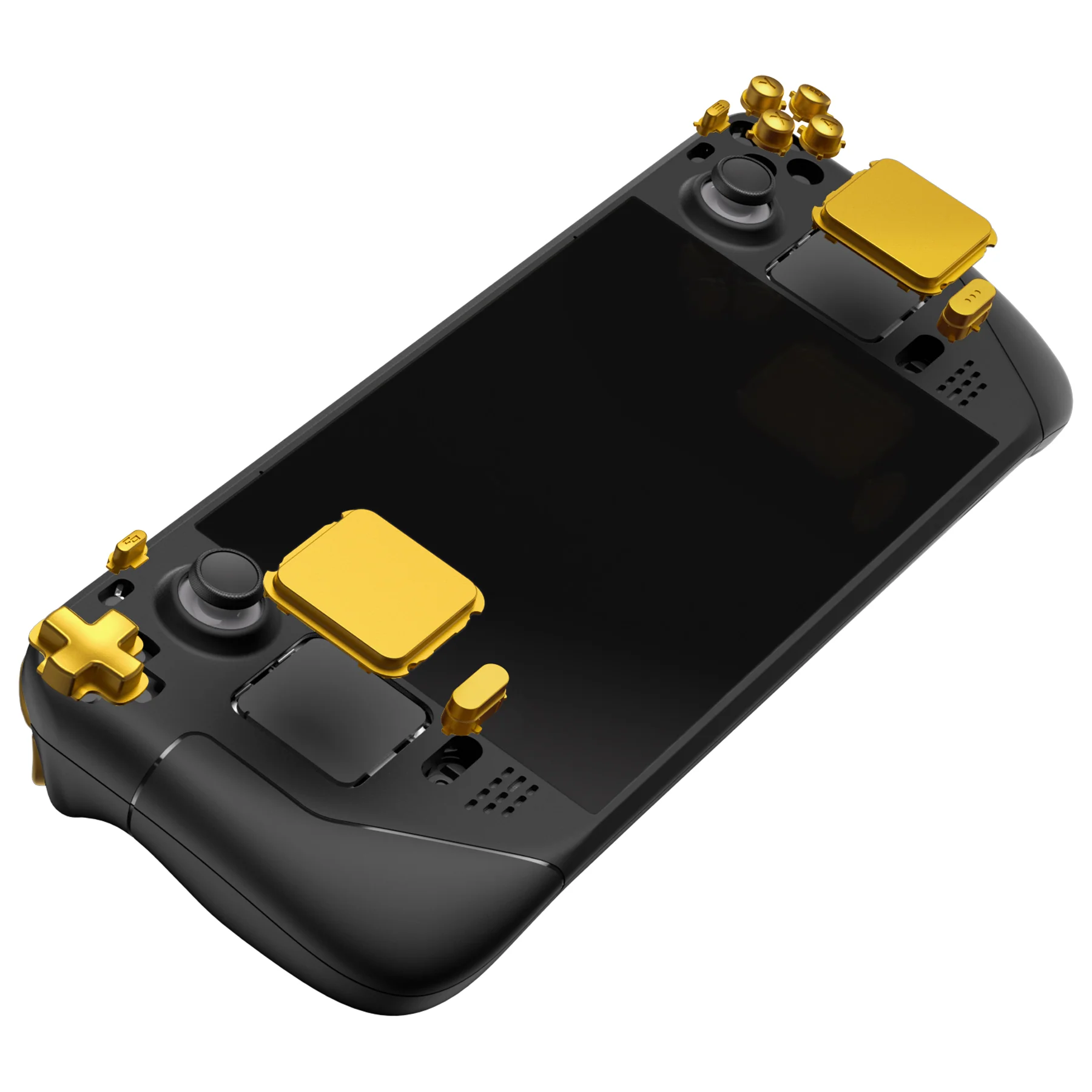 eXtremeRate Replacement Full Set Buttons for Steam Deck LCD - Chrome Gold - Image 7