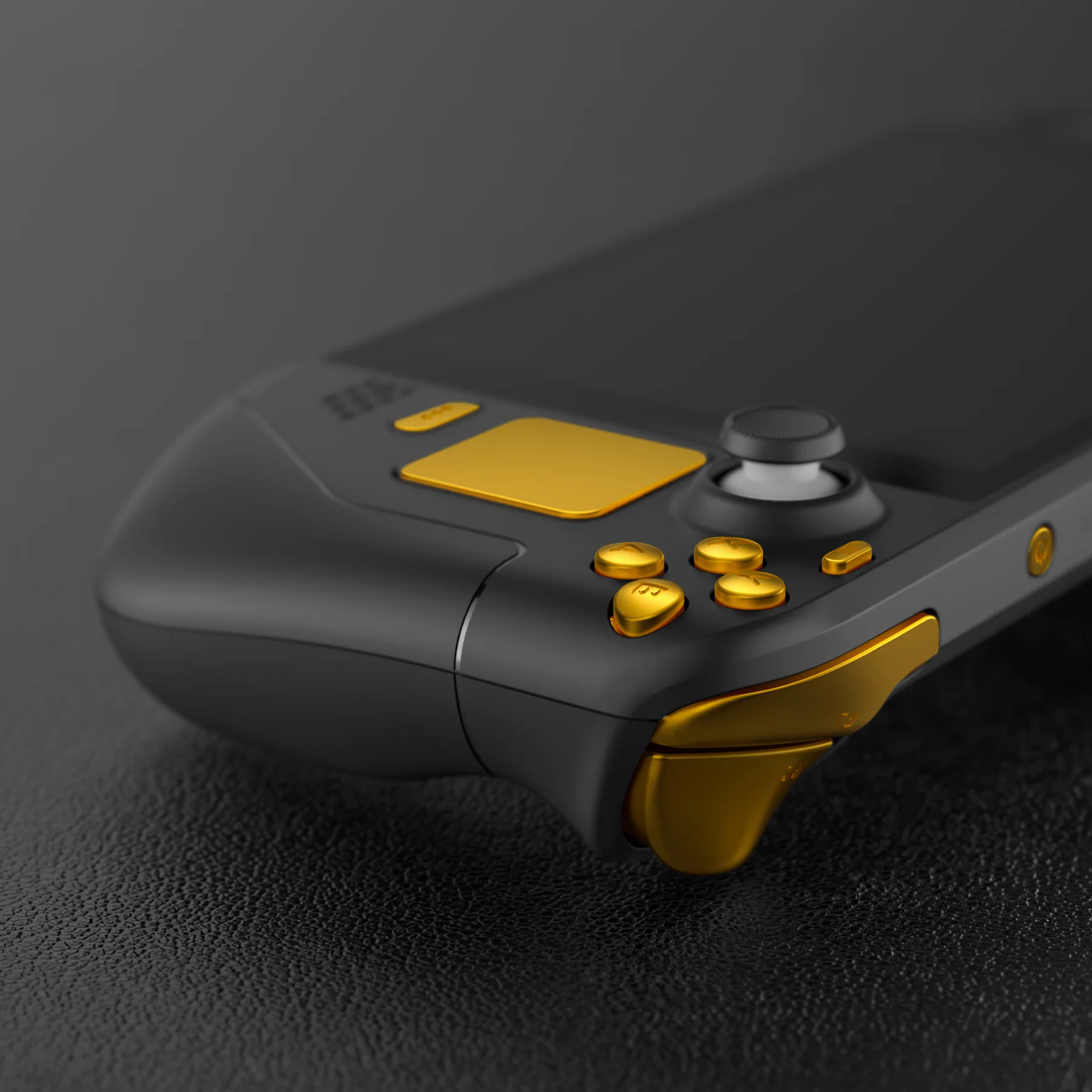 eXtremeRate Replacement Full Set Buttons for Steam Deck LCD - Chrome Gold - Image 9