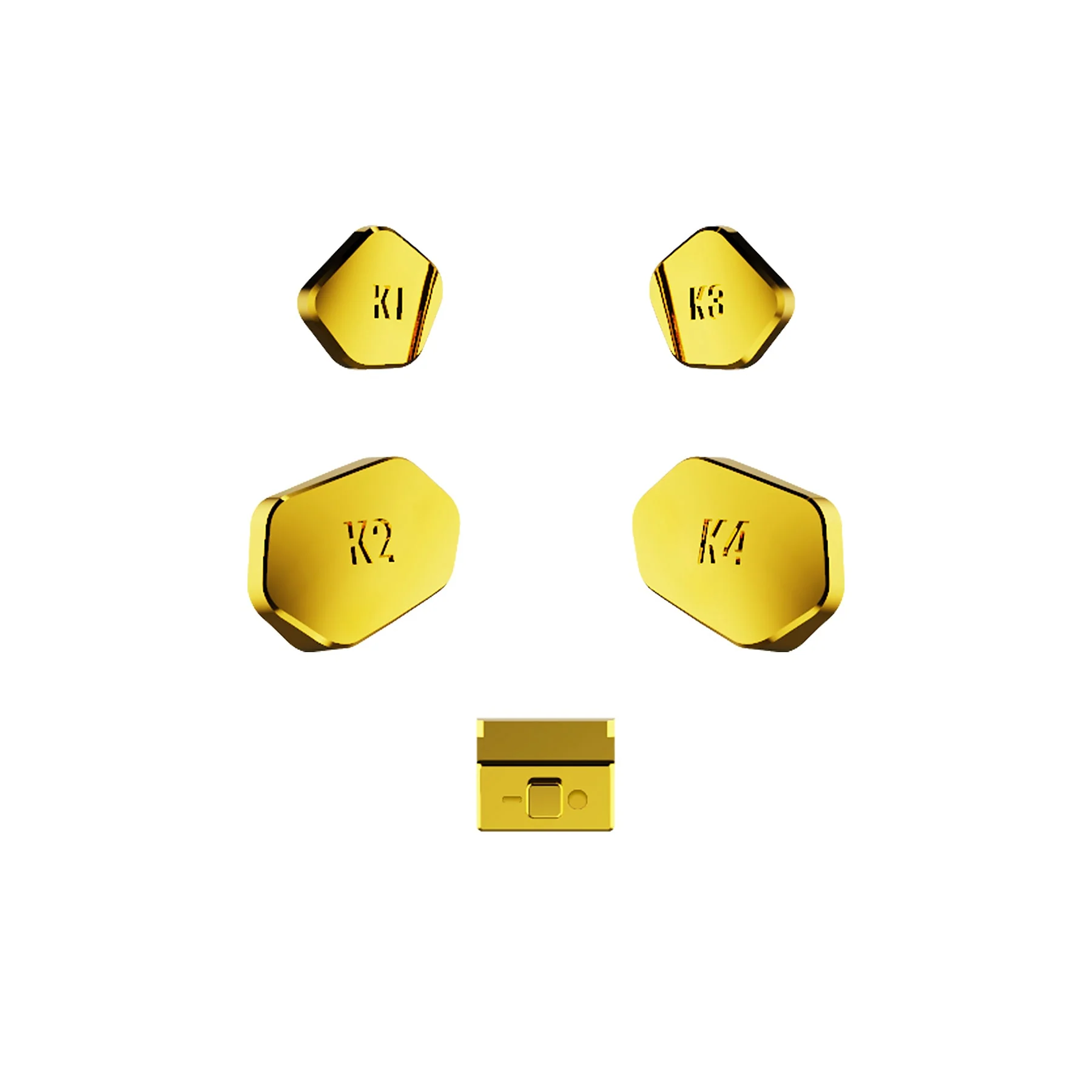 eXtremeRate Redesigned K1 K2 K3 K4 Back Buttons Paddles & Toggle Switch for eXtremerate Hope Remap Kit, Compatible with Xbox Series X/S Controller - Chrome Gold - Image 4