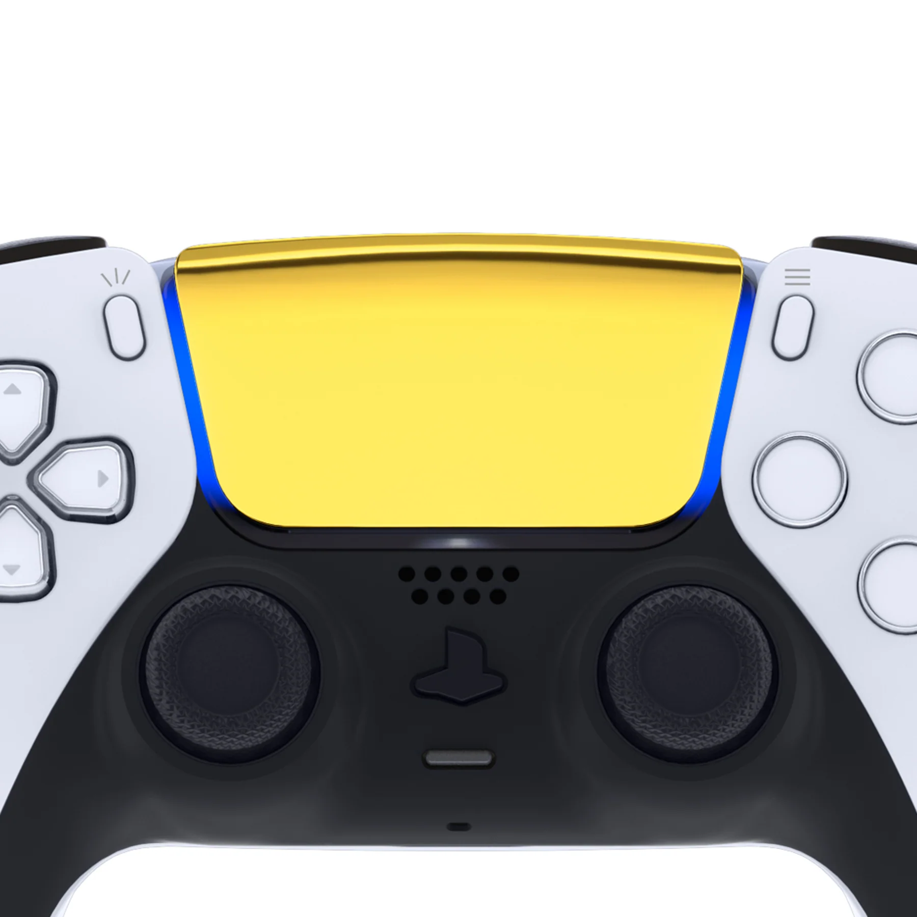 eXtremeRate Replacement Custom Touchpad Cover Compatible with PS5 Controller BDM-010/020/030/040/050/060 - Chrome Gold - Image 4