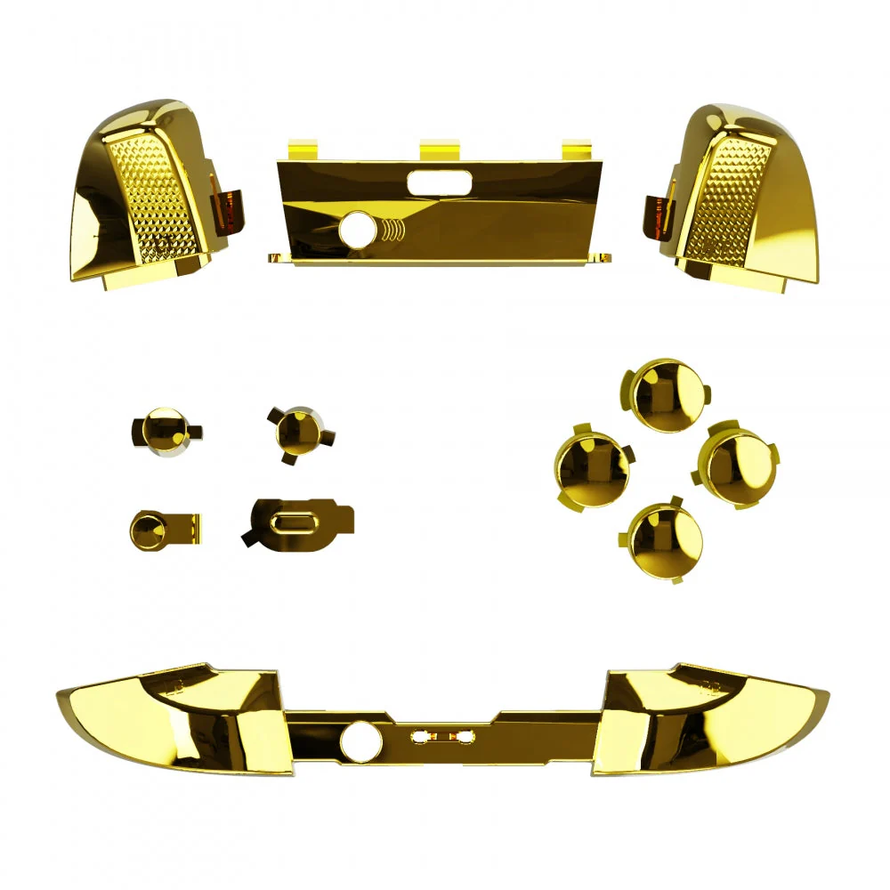 eXtremeRate Replacement Buttons Kit for Xbox One Elite Series 2  & Elite 2 Core Controller - Chrome Gold - Image 2